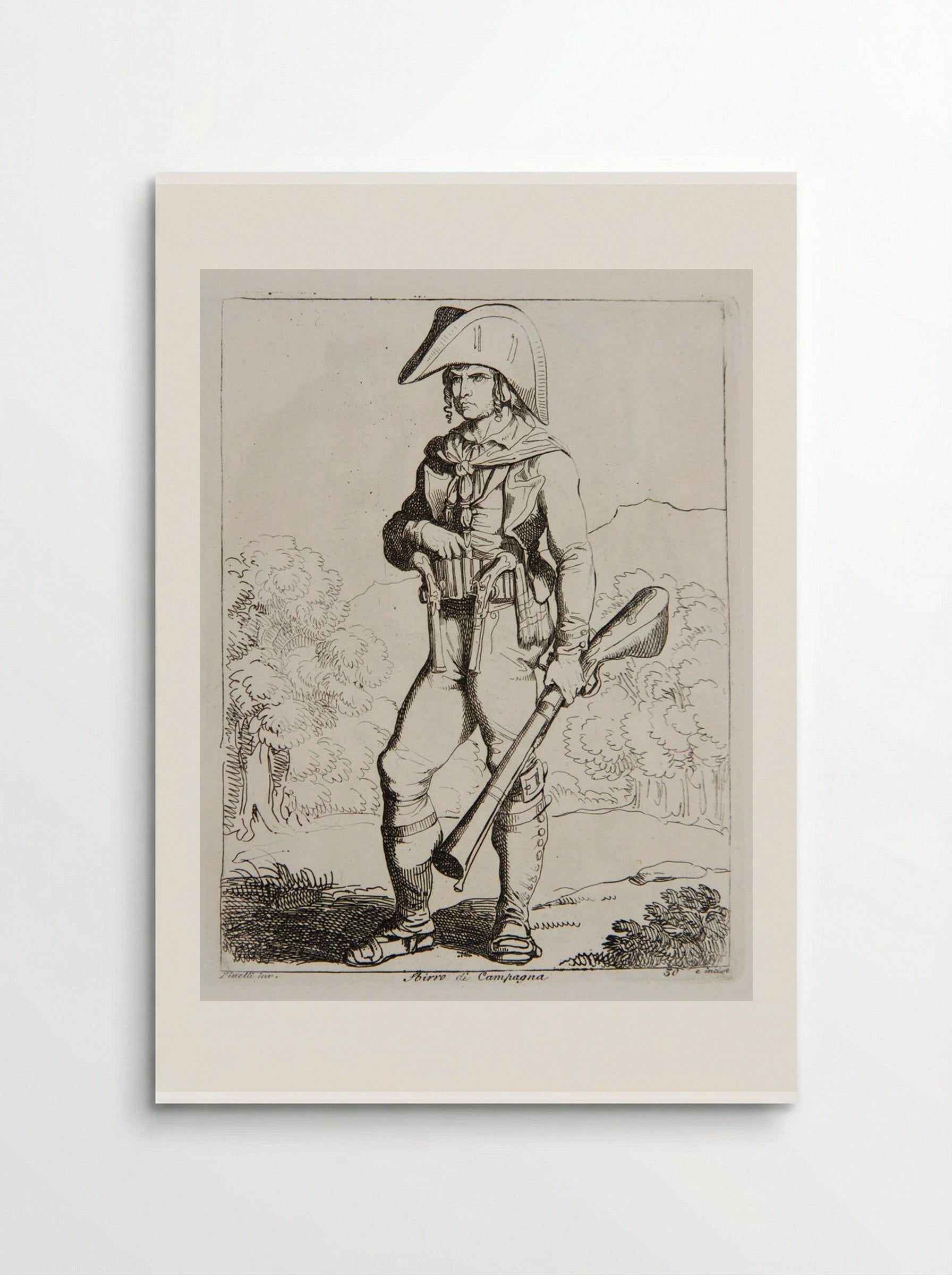 Sbirro di Campagna - Bartolomeo Pinelli - Poster