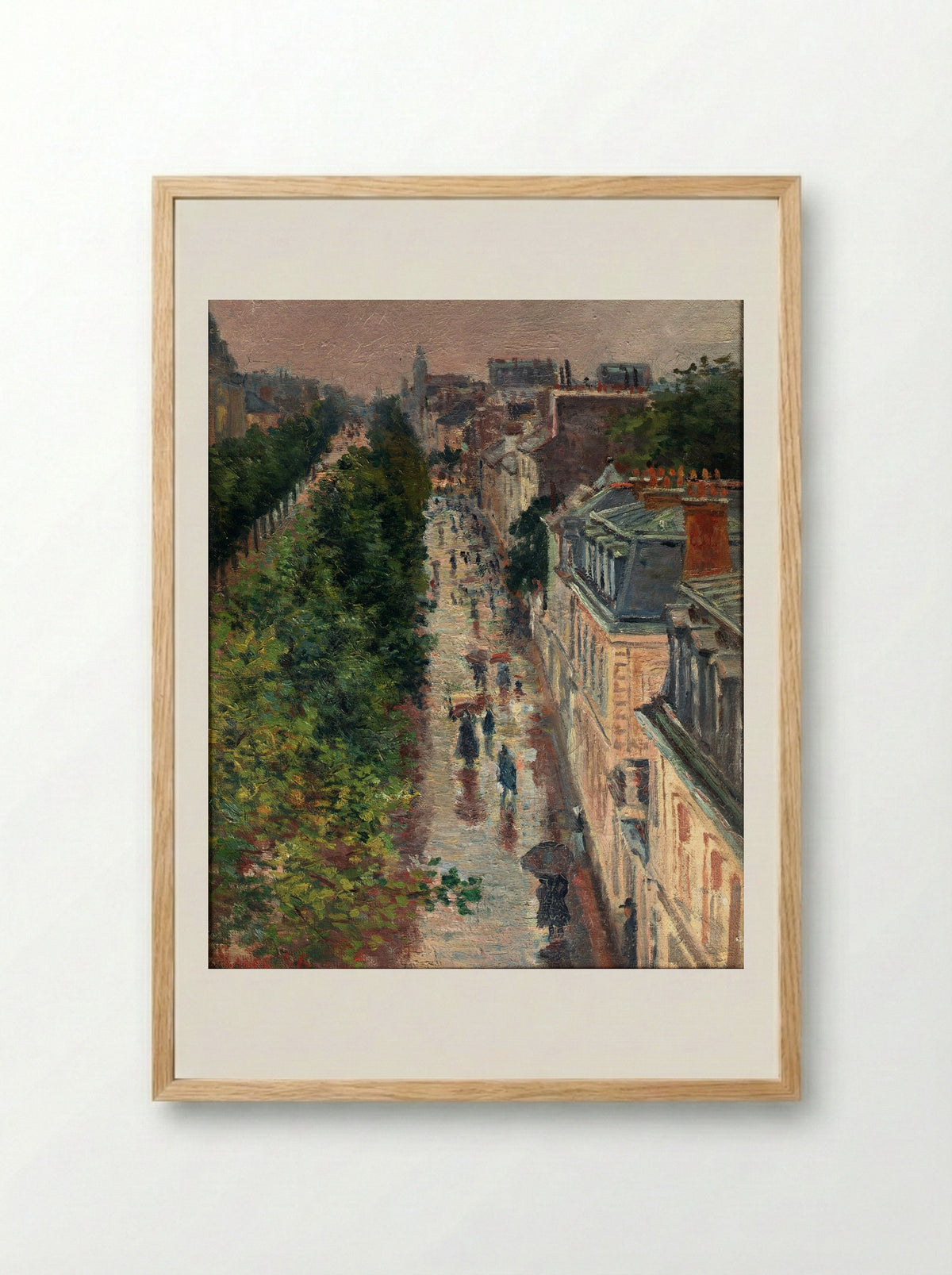 Scène de Rue à Paris - Maximilien Luce - Framed Print Wood