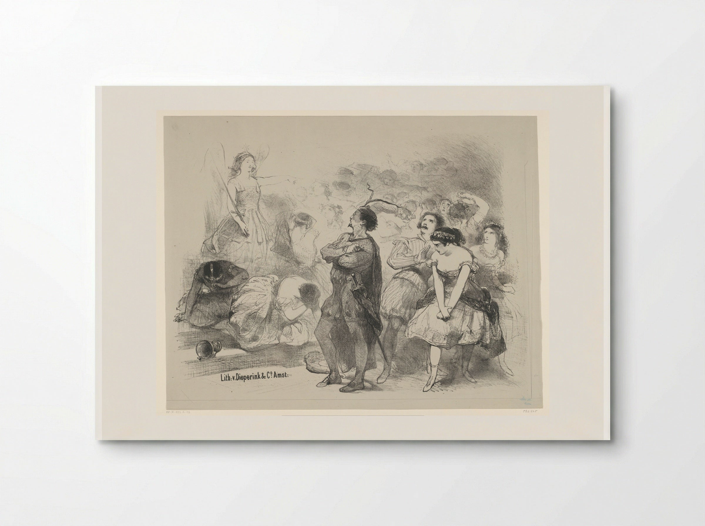 Scène uit ballet Astaroth - Charles Rochussen - Poster