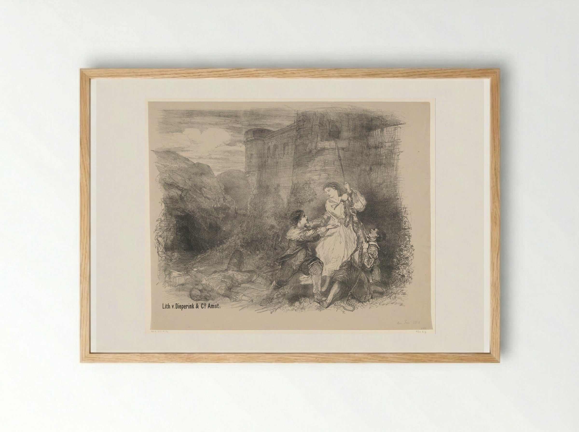 Scène uit ballet Don José - Charles Rochussen - Framed Print Wood