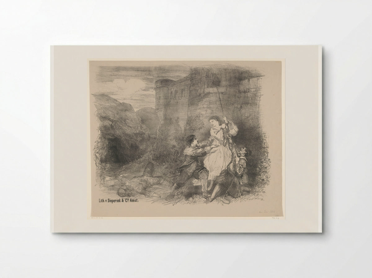 Scène uit ballet Don José - Charles Rochussen - Poster