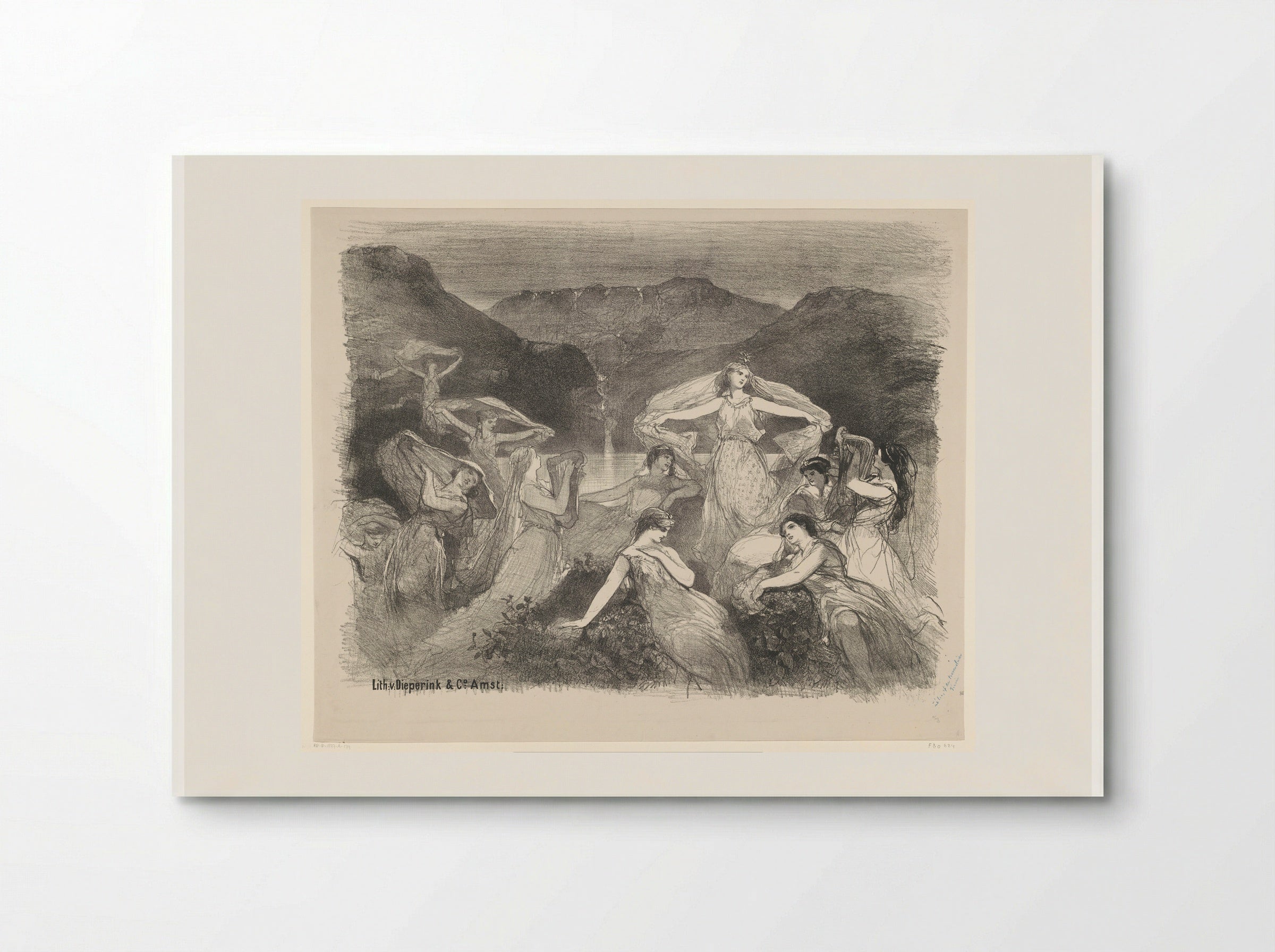 Scène uit ballet Zélie of de toversluier - Charles Rochussen - Poster