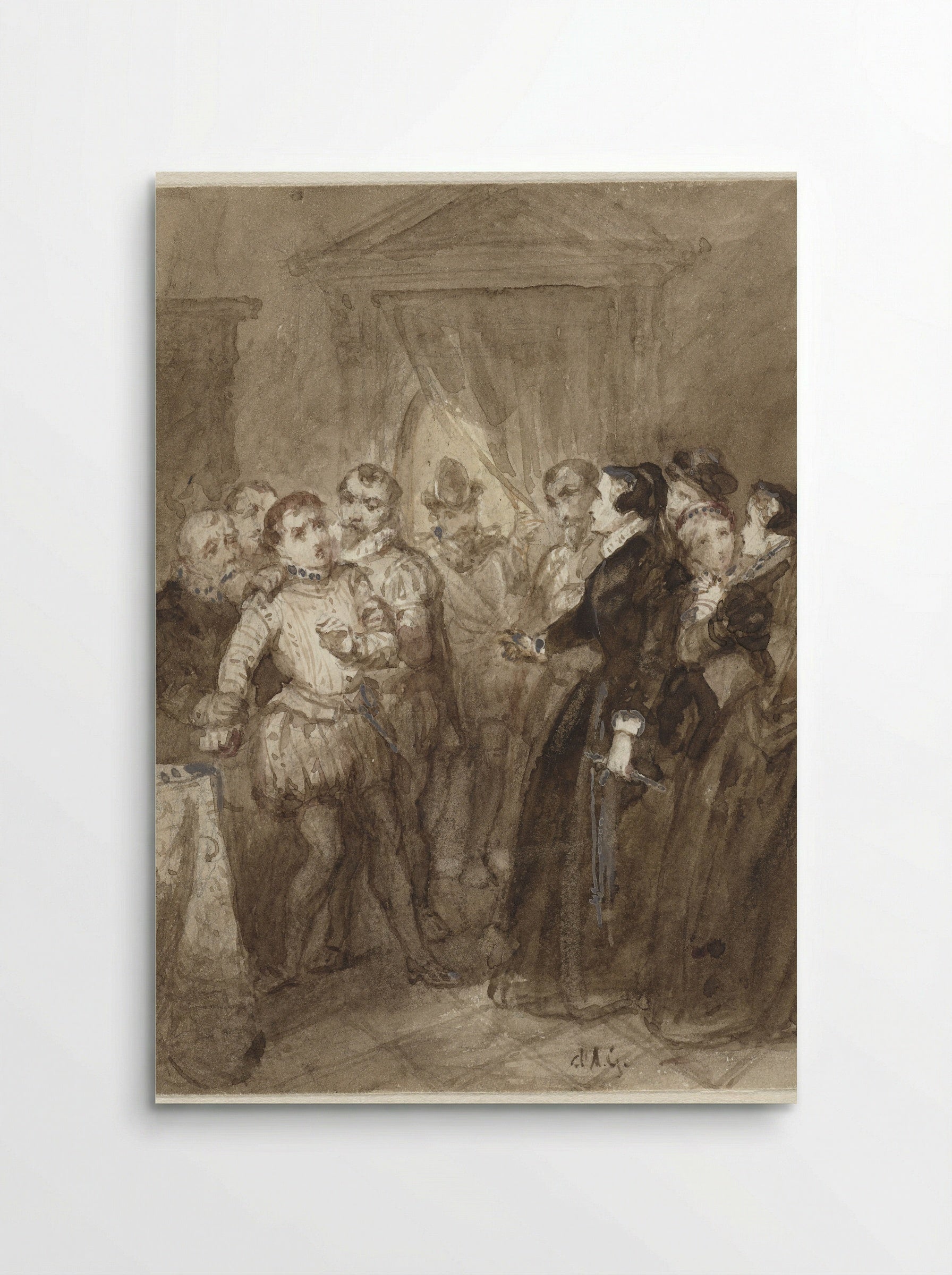 Scène uit de Tachtigjarige Oorlog - Johannes Christiaan d' Arnaud Gerkens - Poster