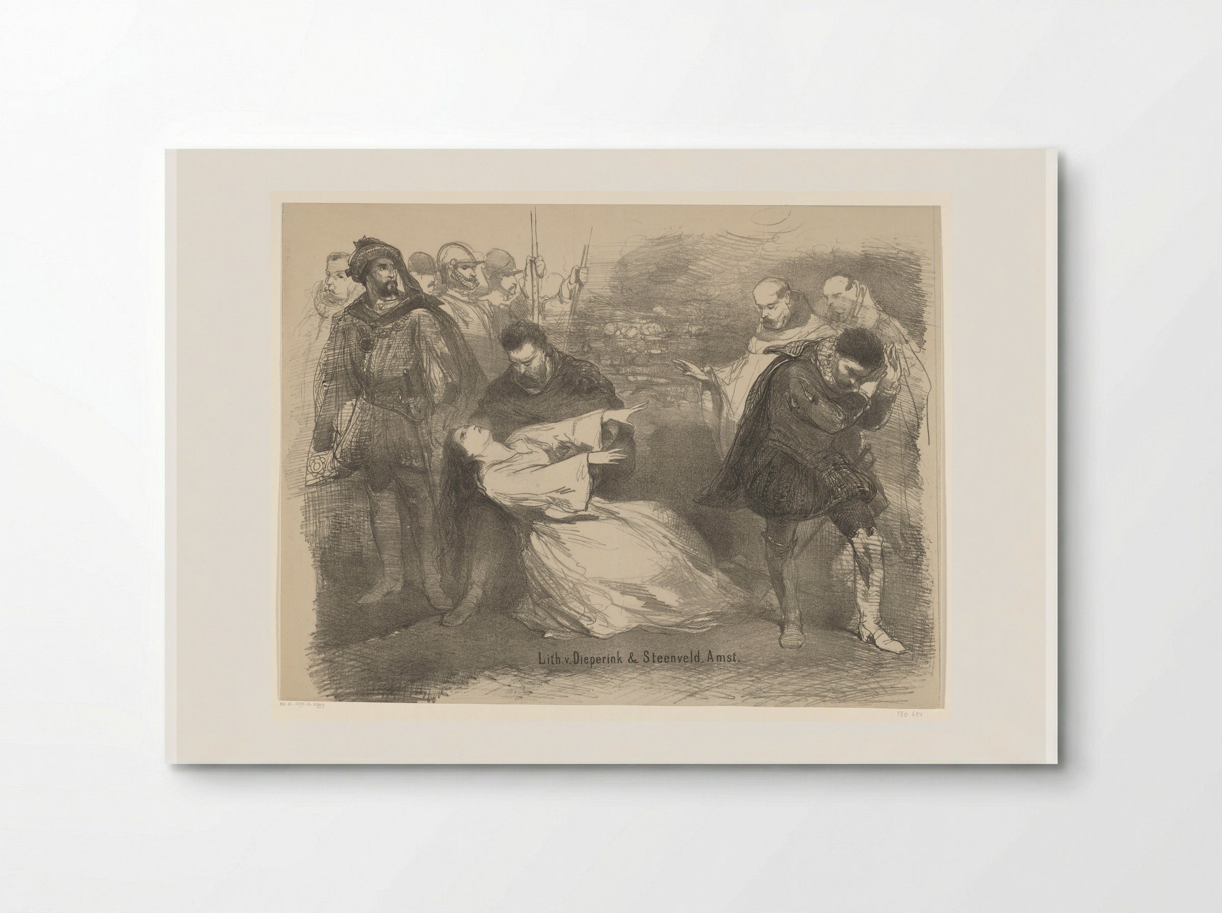 Scène uit het toneelstuk Fatma - Charles Rochussen - Poster