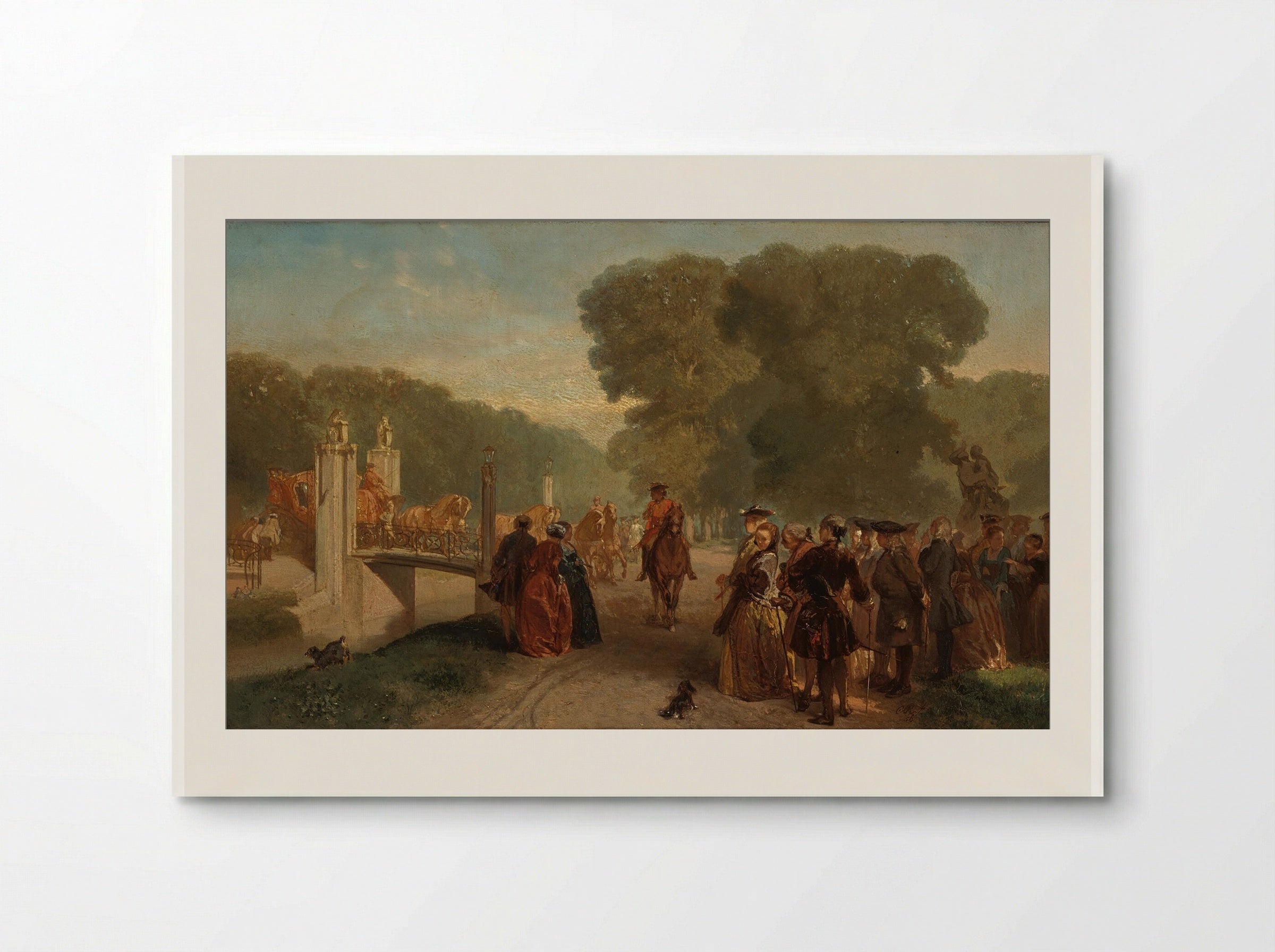 Scène uit toneelstuk Het feestmaal van Belsazar - Charles Rochussen - Poster
