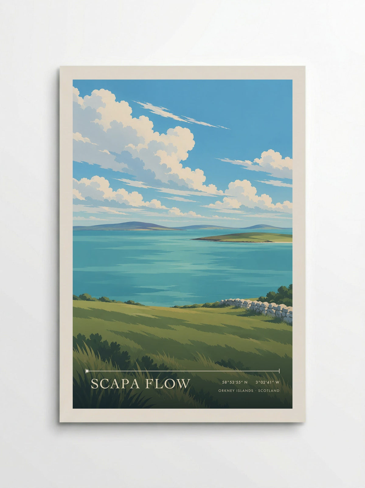 Scapa Flow, Orkney Islands | Travel Poster - Poster
