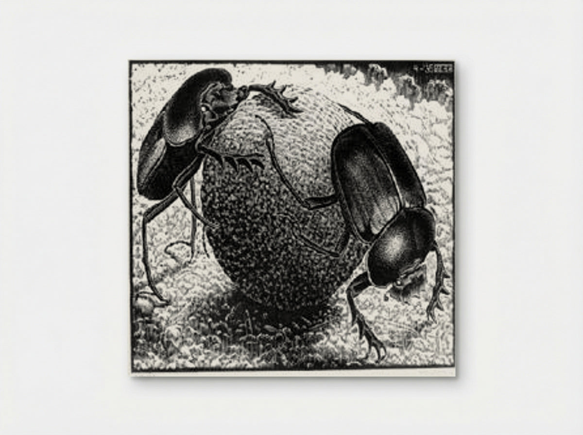 Scarabs - M.C. Escher - Poster
