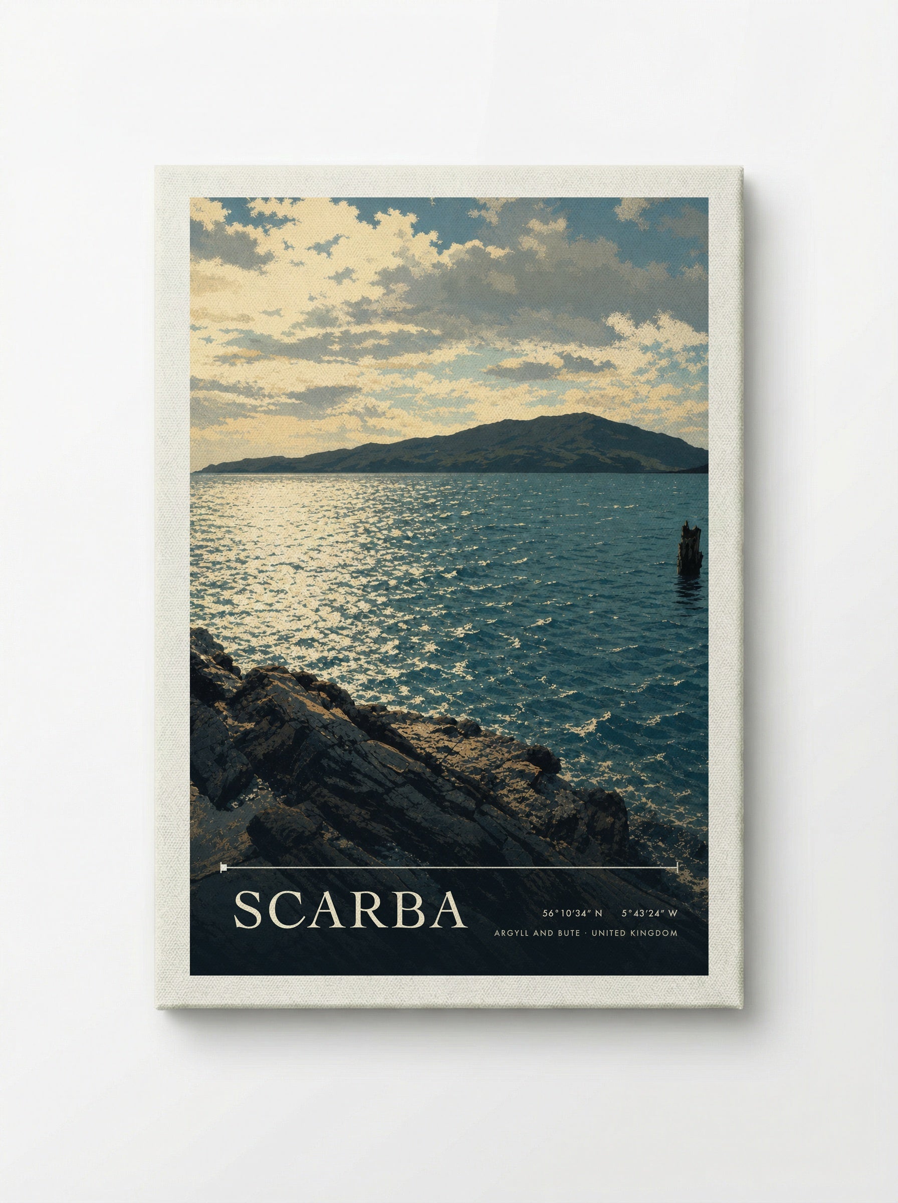 Scarba Argyll and Bute United Kingdom Travel Poster - Canvas