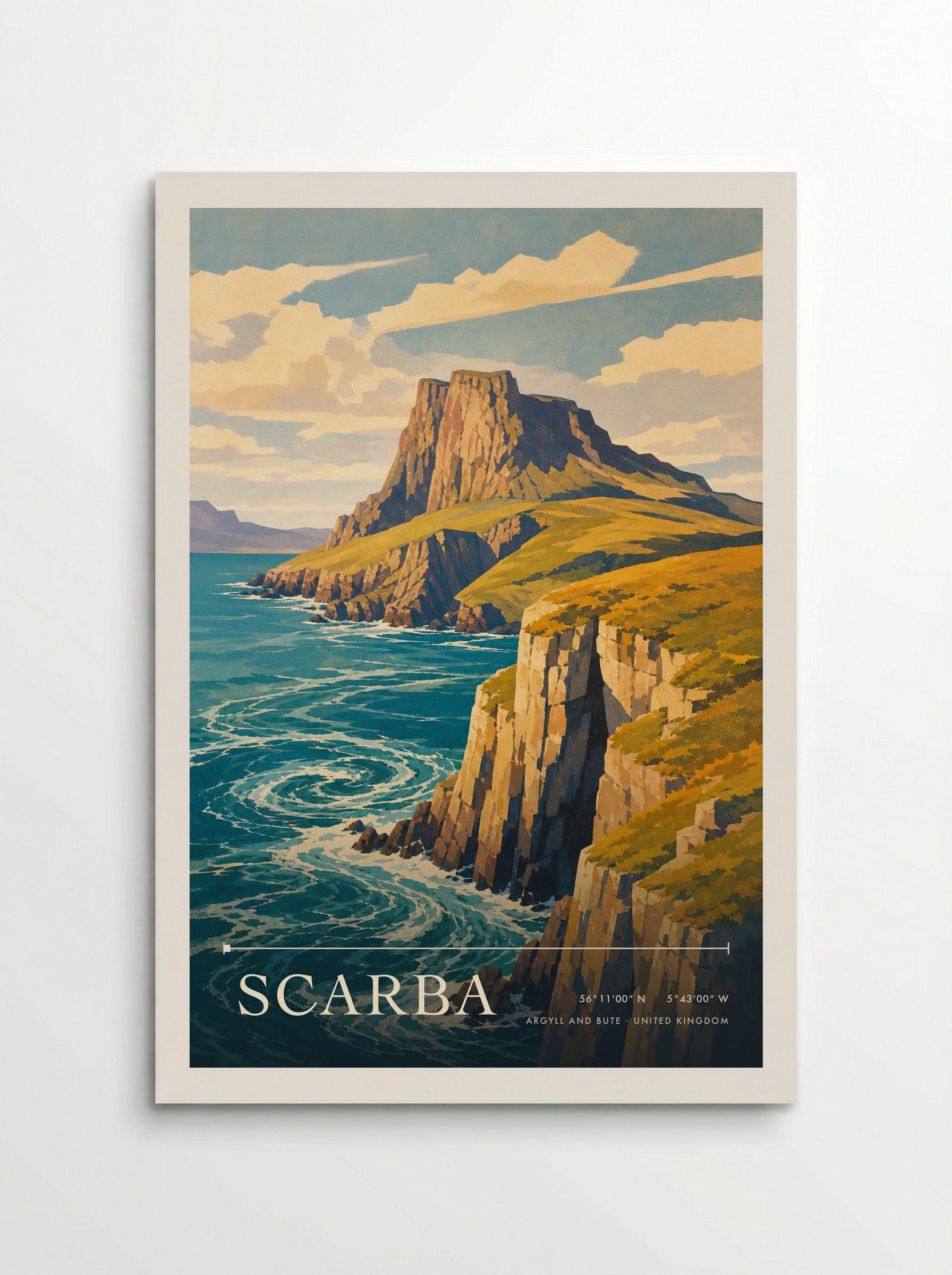 Scarba Argyll and Bute United Kingdom Travel Poster - Poster
