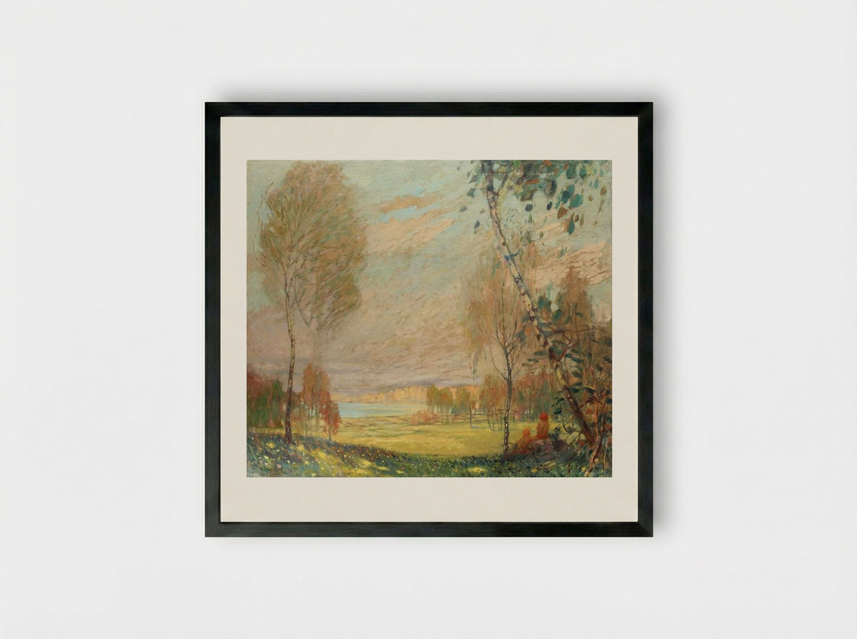 Scenă mitologică - Kimon Loghi - Framed Print Black