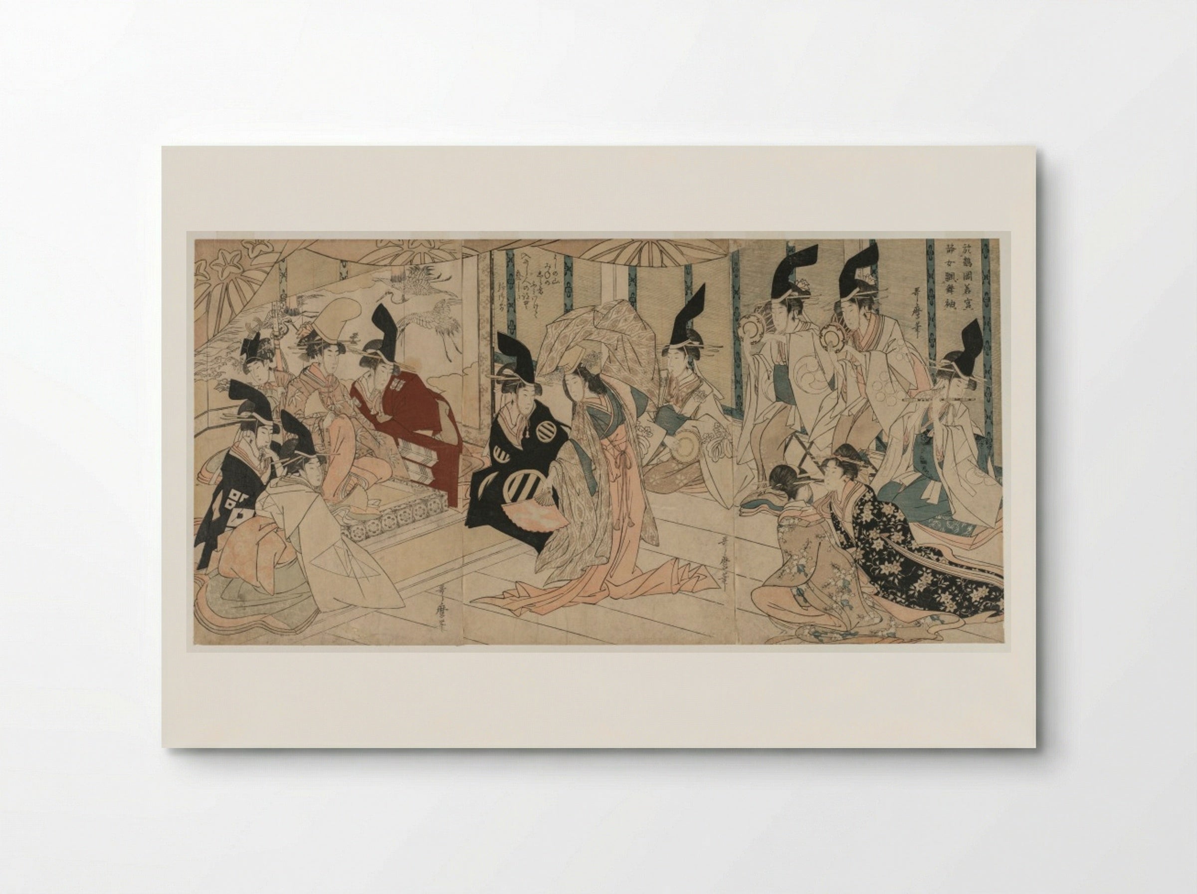 Scene Adapted from the play The Treasury of Loyal Retainers (Chushingura) - Kitagawa Utamaro - Poster