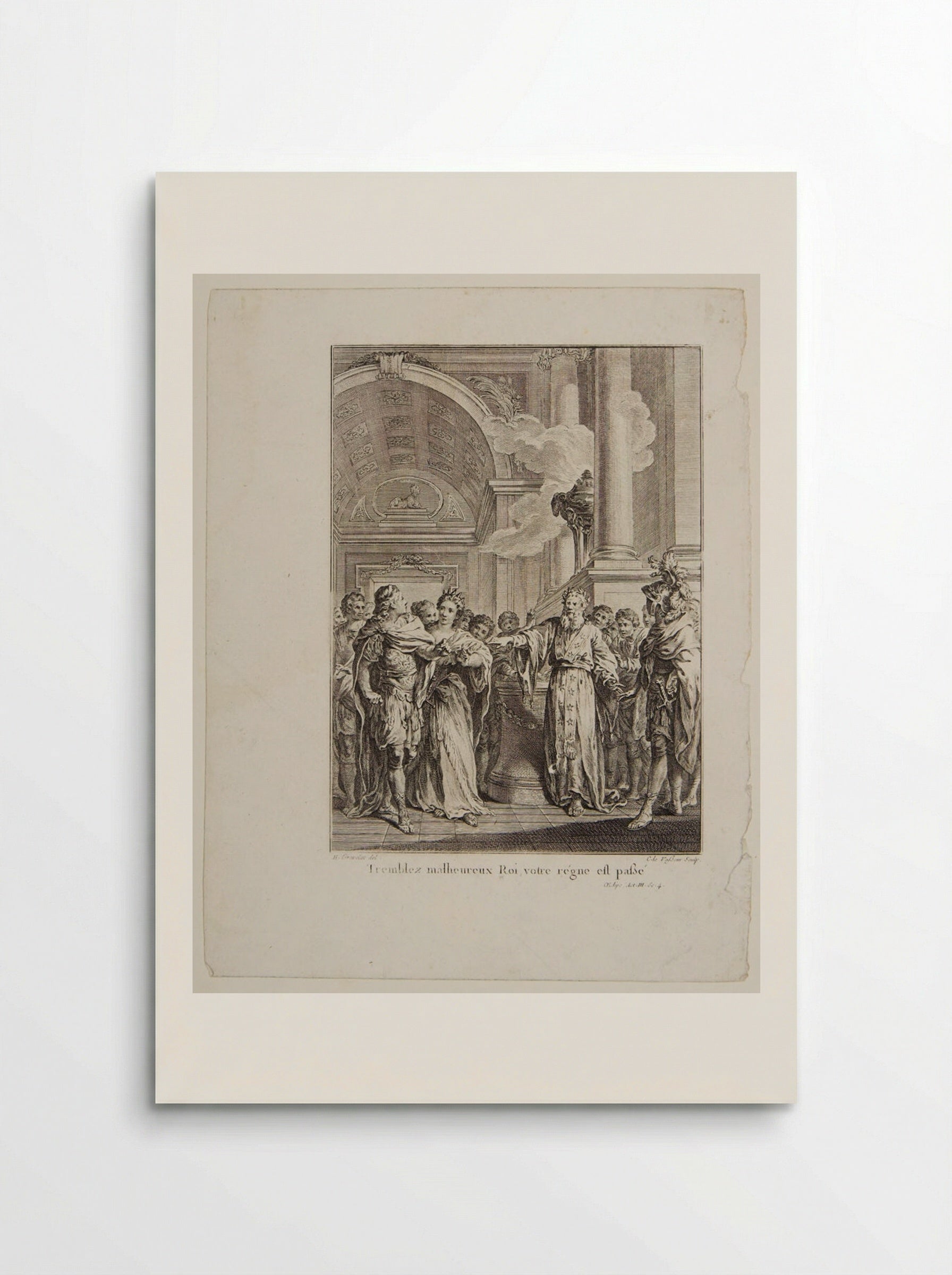 Scene from Voltaire's Oedipe - Jean Charles Levasseur - Poster