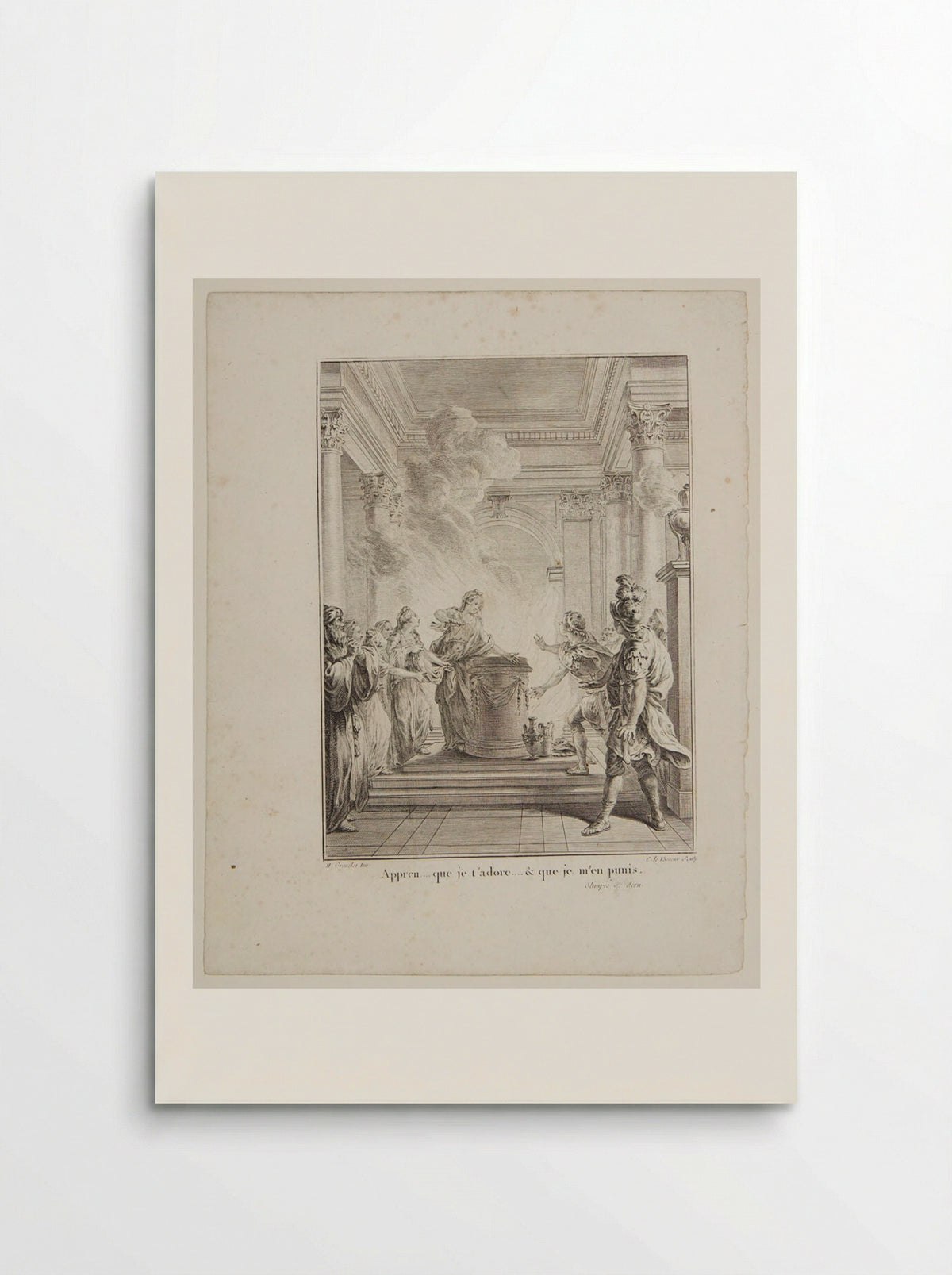 Scene from Voltaire's Olimpie - Jean Charles Levasseur - Poster