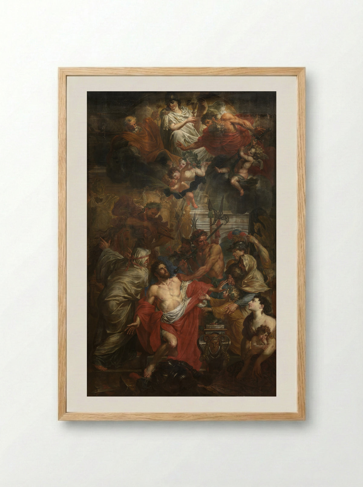 Scene from the Life of a Saint - Godfried Maes - Framed Print Wood