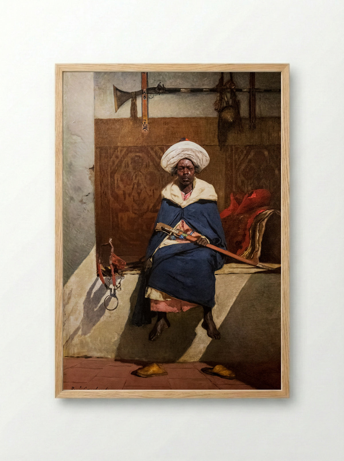 Scene in a Harem (Un Envoi de Serbie) - Jean-Joseph-Benjamin Constant - Framed Print Wood