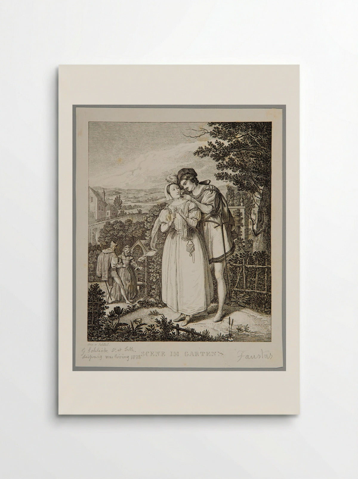 Scene in the Garden (Faust) - Adolf Hohneck - Poster