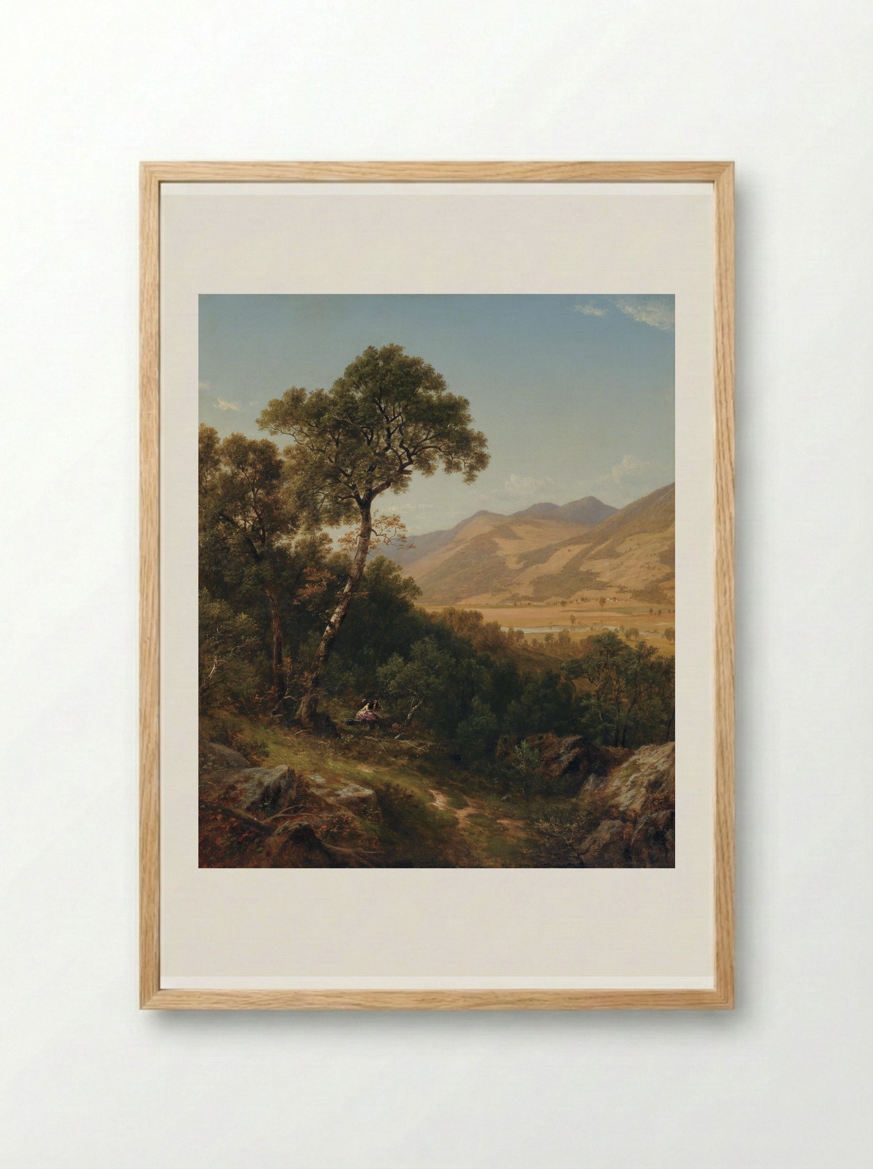 Scenery at Shelburne, Vermont - David Johnson - Framed Print Wood