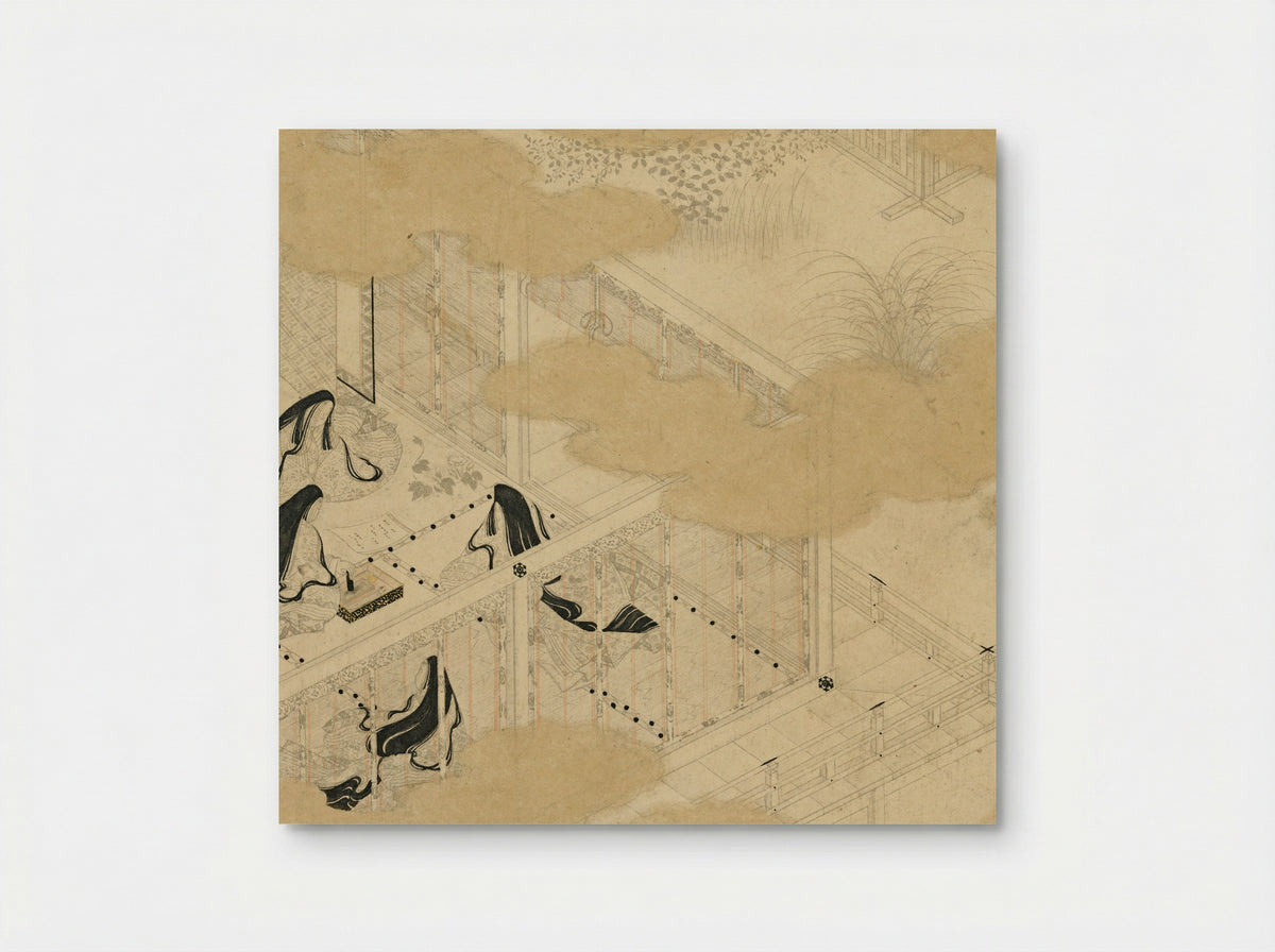 Scenes from The Tale of Genji - Tosa Mitsunori - Poster