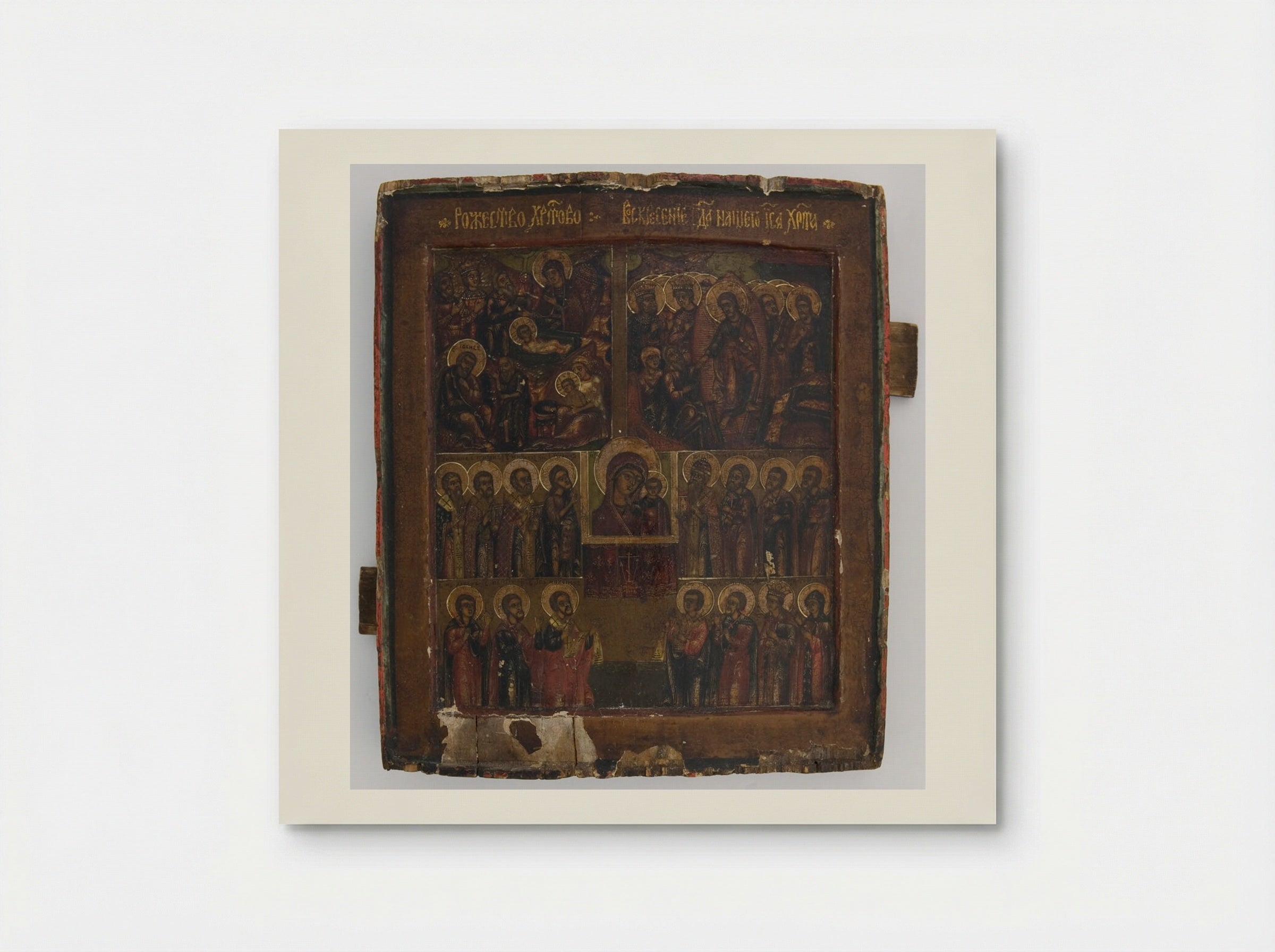 Scenes from the Birth of Christ and the Resurrection of Christ - Fine Art Print - Poster