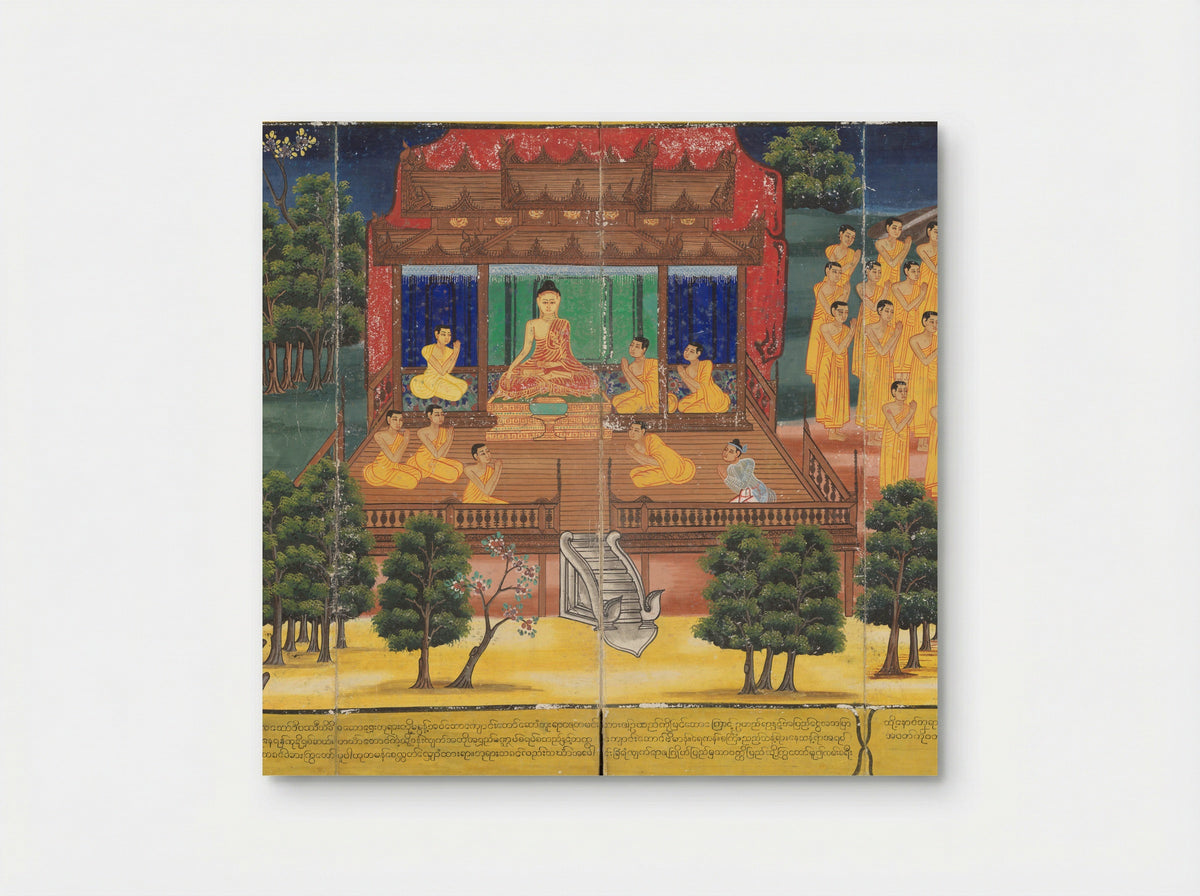 Scenes from the Life of the Buddha - King Mindon - Poster