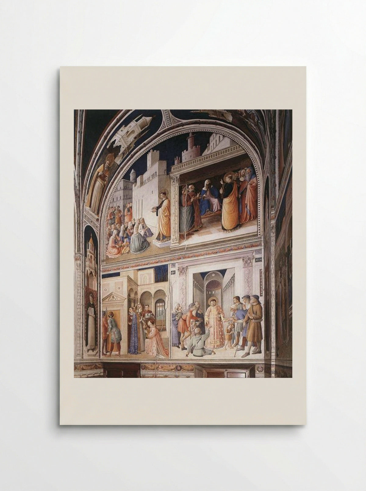 Scenes from the Lives of Sts. Lawrence and Stephen - Fra Angelico - Poster
