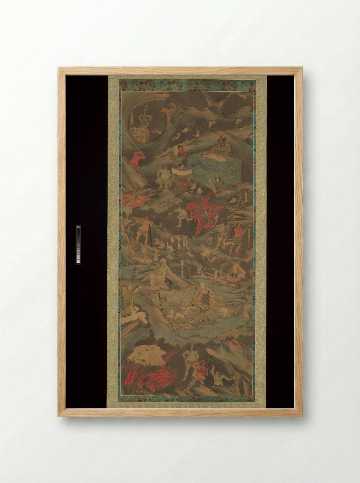 Scenes of the Buddhist Hell - Shōsai - Framed Print Wood
