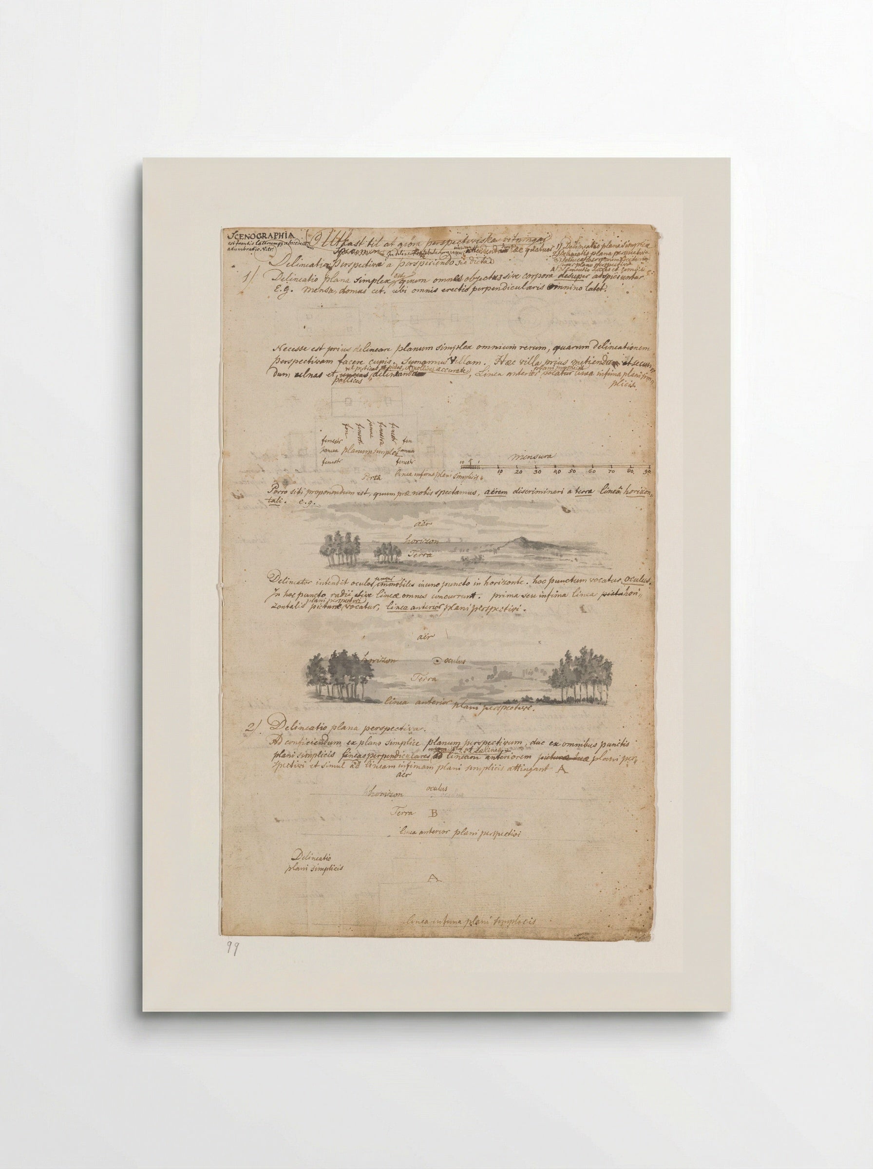 Scenographia of perspectiefleer - Jan Brandes - Poster