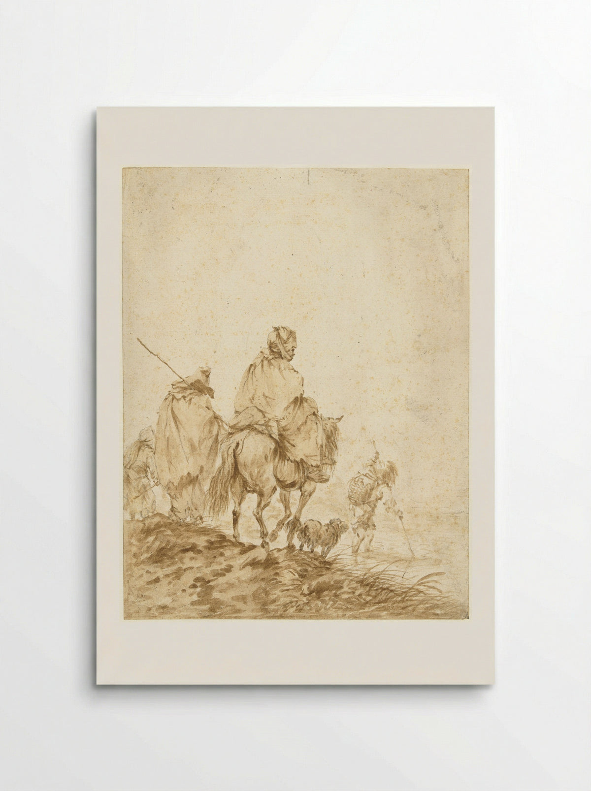 Schamel geklede reizigers - Francesco Giuseppe Casanova - Poster