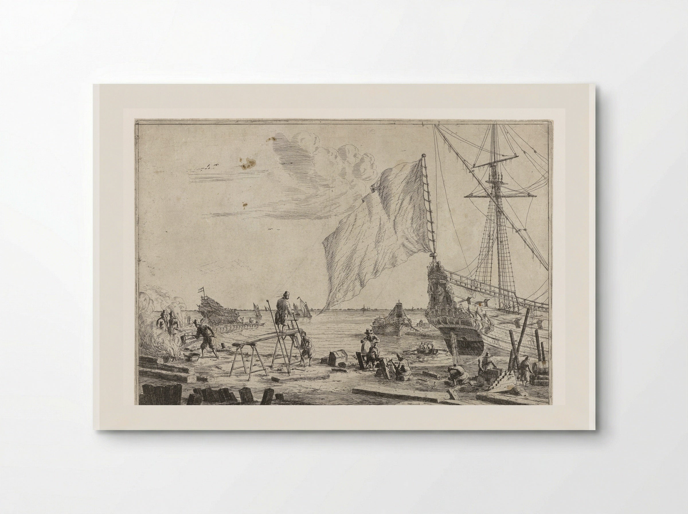 Scheepswerf (Shipyard) - Reinier Nooms - Poster