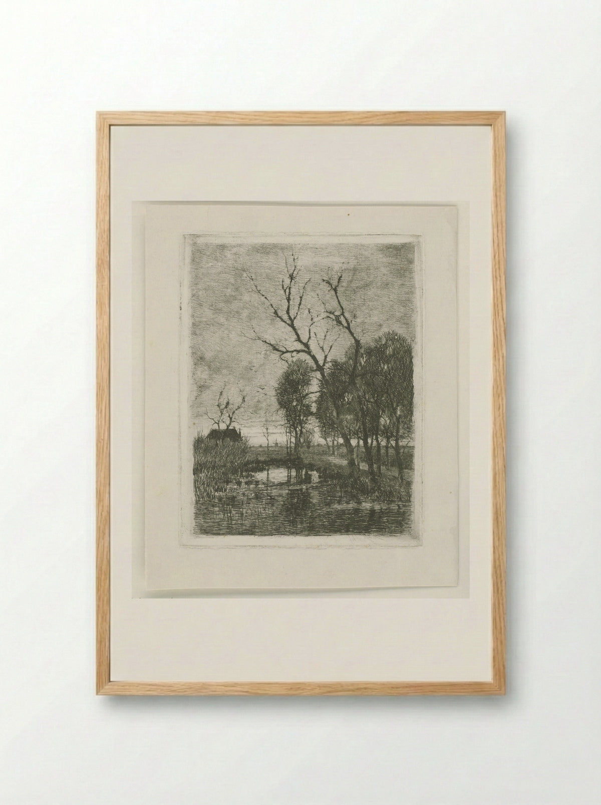 Schemering - Fredericus Jacobus van Rossum du Chattel - Framed Print Wood
