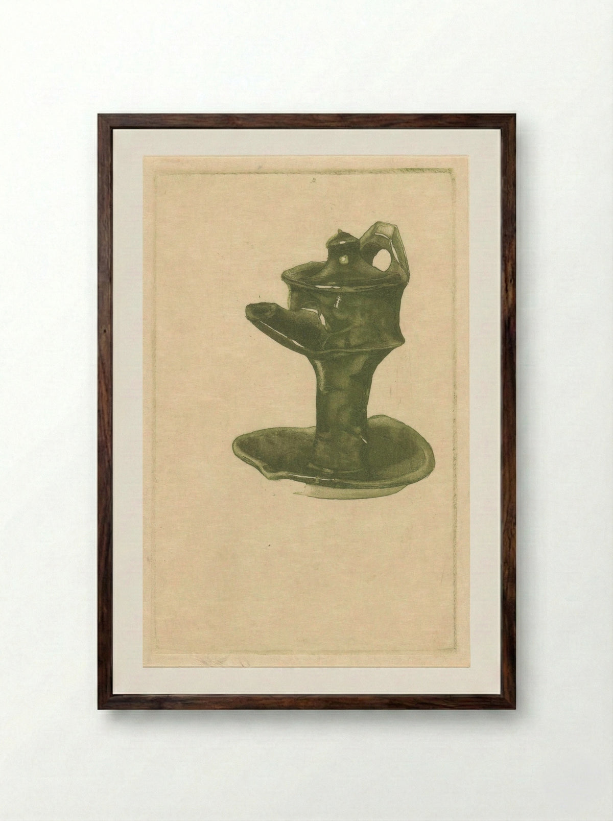 Schenkkan (Ewer) - Frans Everbag - Framed Print Dark Wood