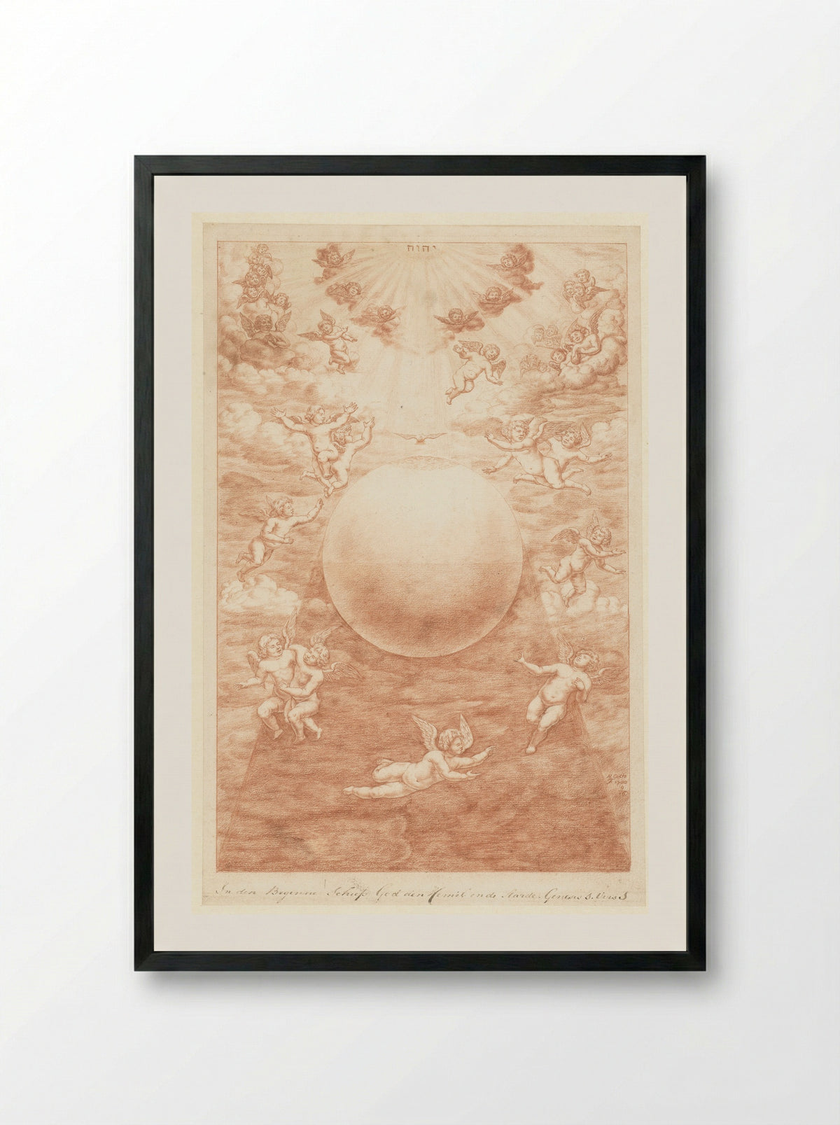 Schepping van hemel en aarde - Herman Coets - Framed Print Black