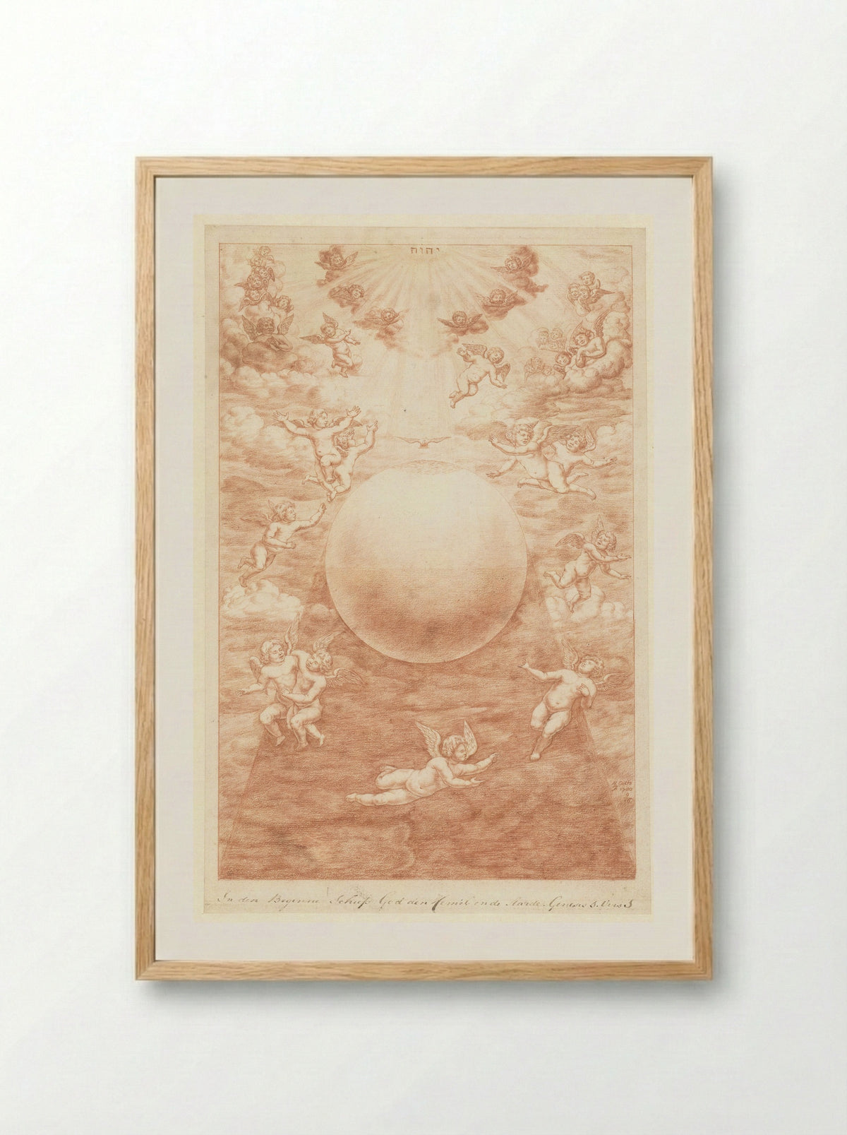 Schepping van hemel en aarde - Herman Coets - Framed Print Wood