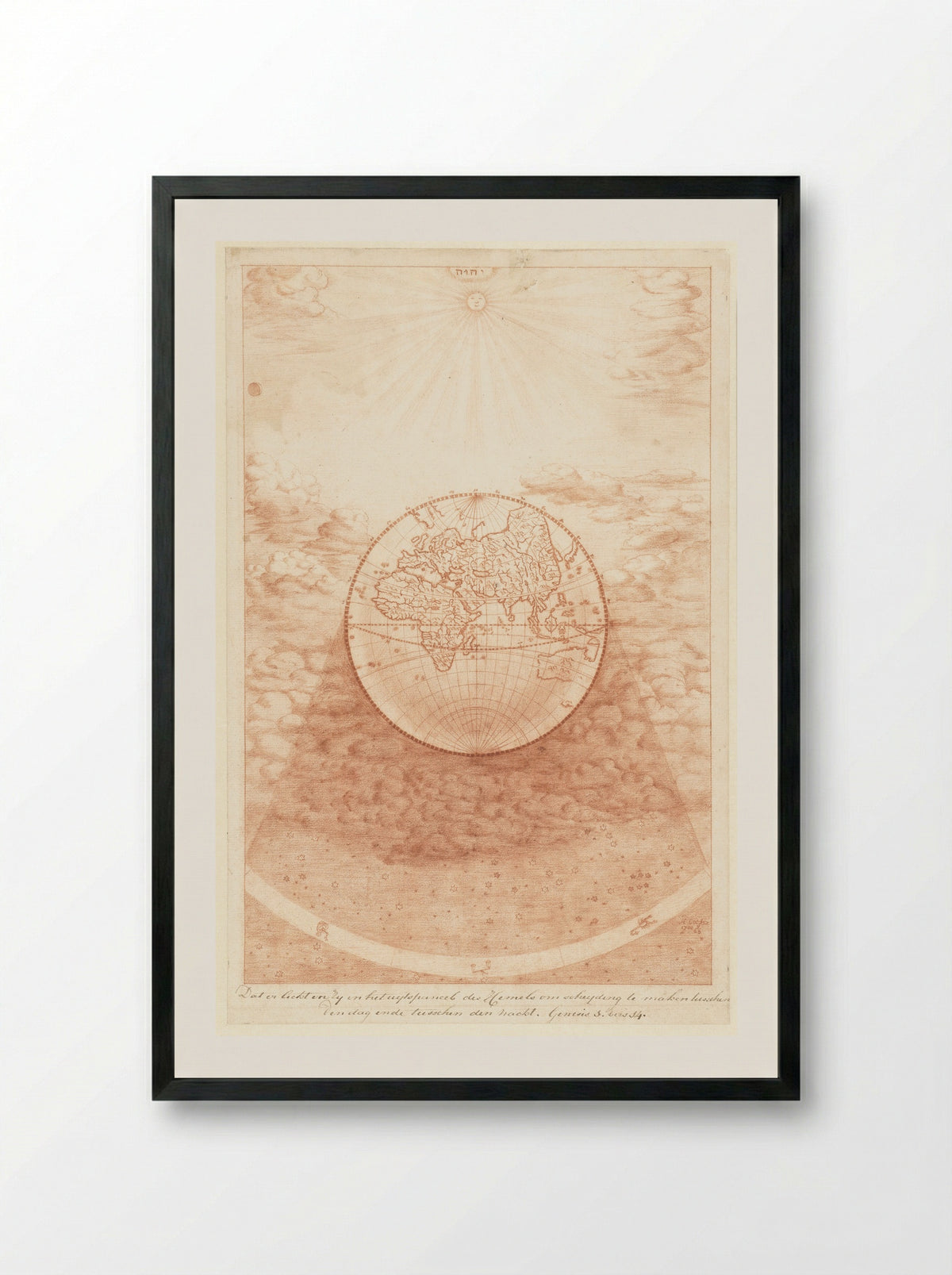 Schepping van licht en donker - Herman Coets - Framed Print Black