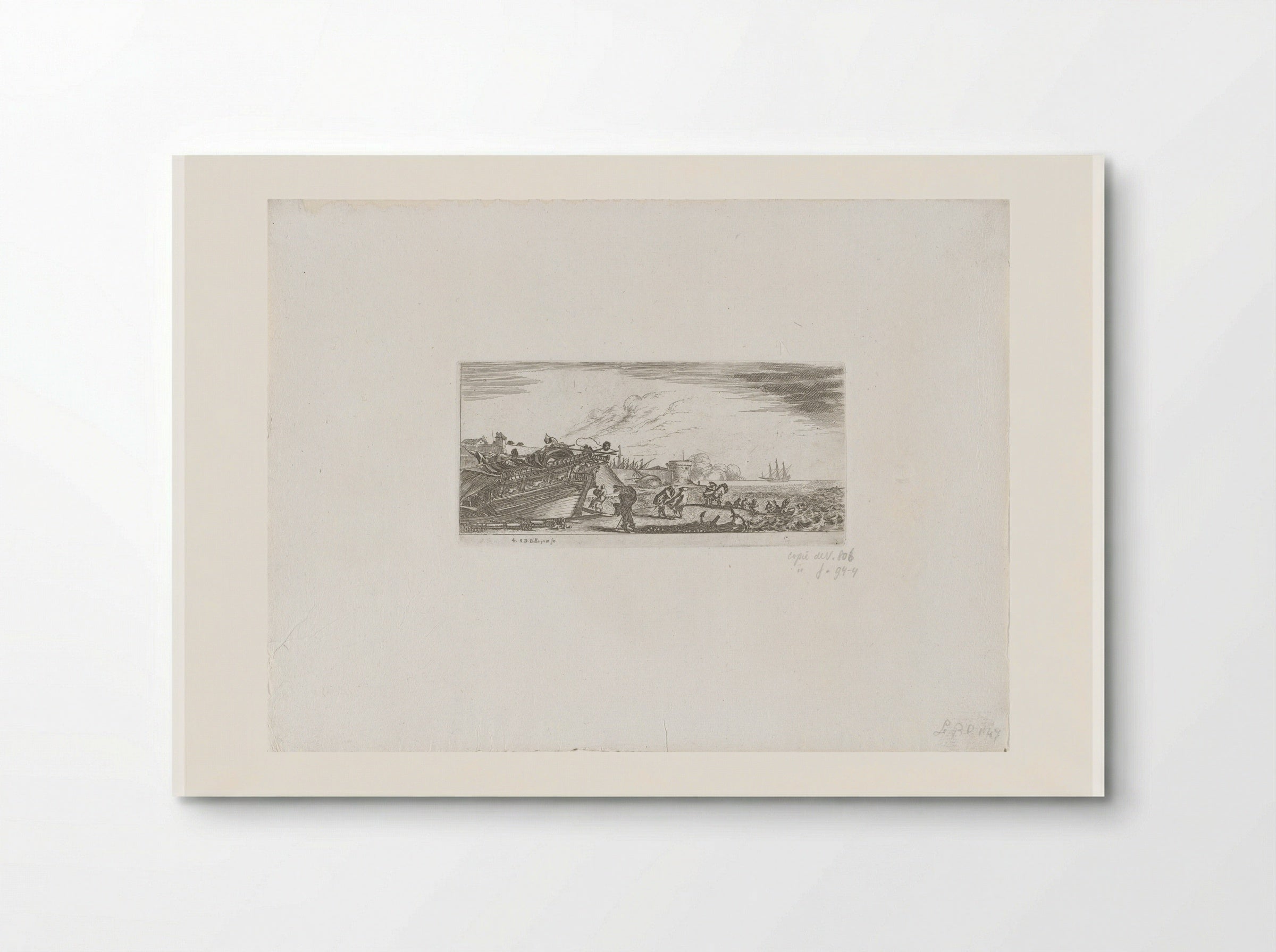 Schip bij een steiger (Ship at a Quay) - Giovanni Giacomo de' Rossi - Poster