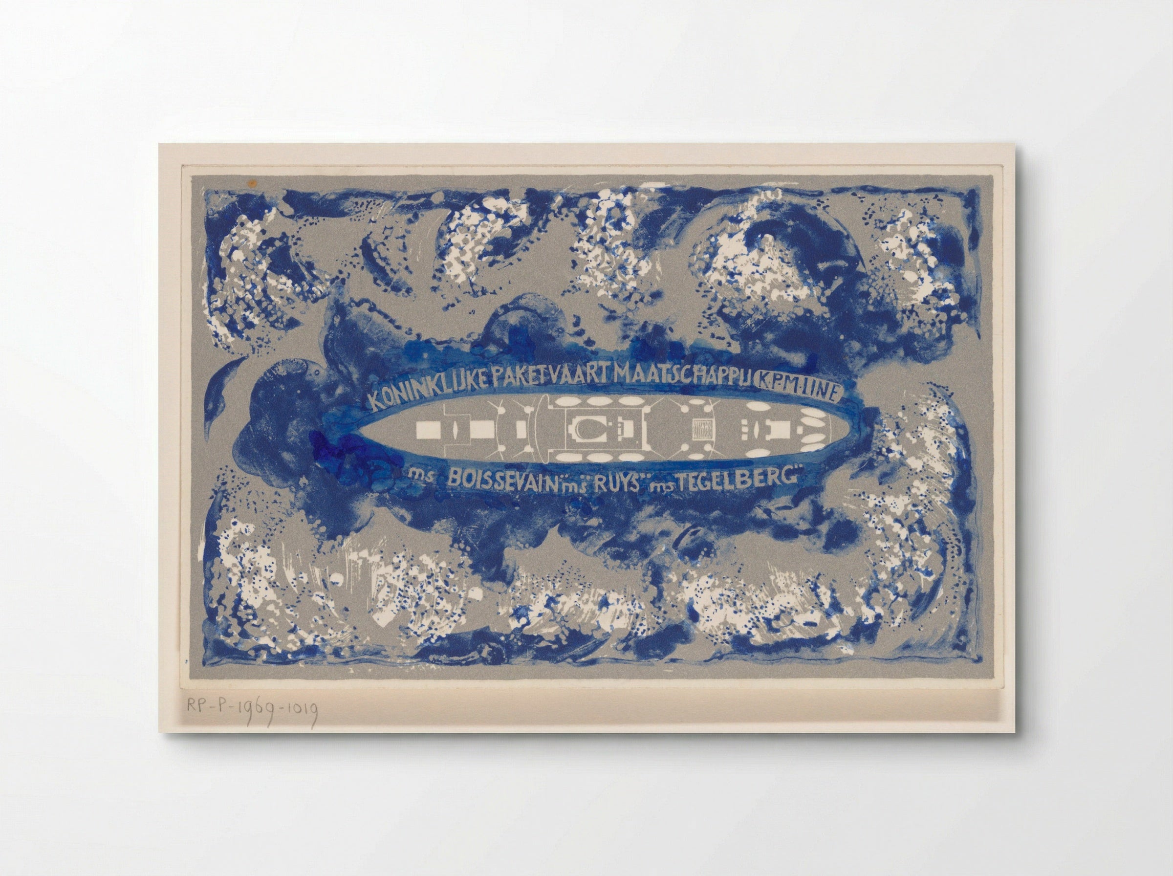 Schip van de Koninklijke Paketvaart-Maatschappij - Carel Adolph Lion Cachet - Poster