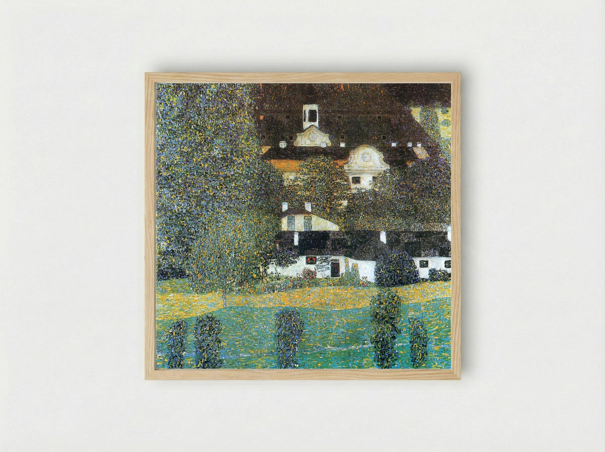 Schloss Kammer am Attersee, II - Gustav Klimt - Framed Print Wood