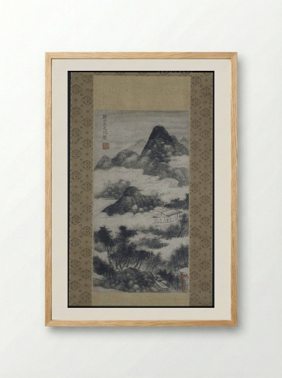 Scholar in Landscape - Gao Kekong - Framed Print Wood
