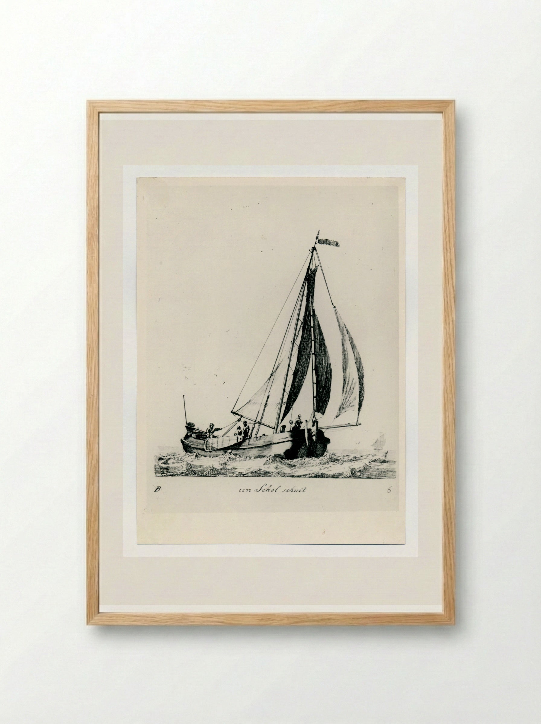 Scholschuit (Plaice Boat) - Gerrit Groenewegen - Framed Print Wood