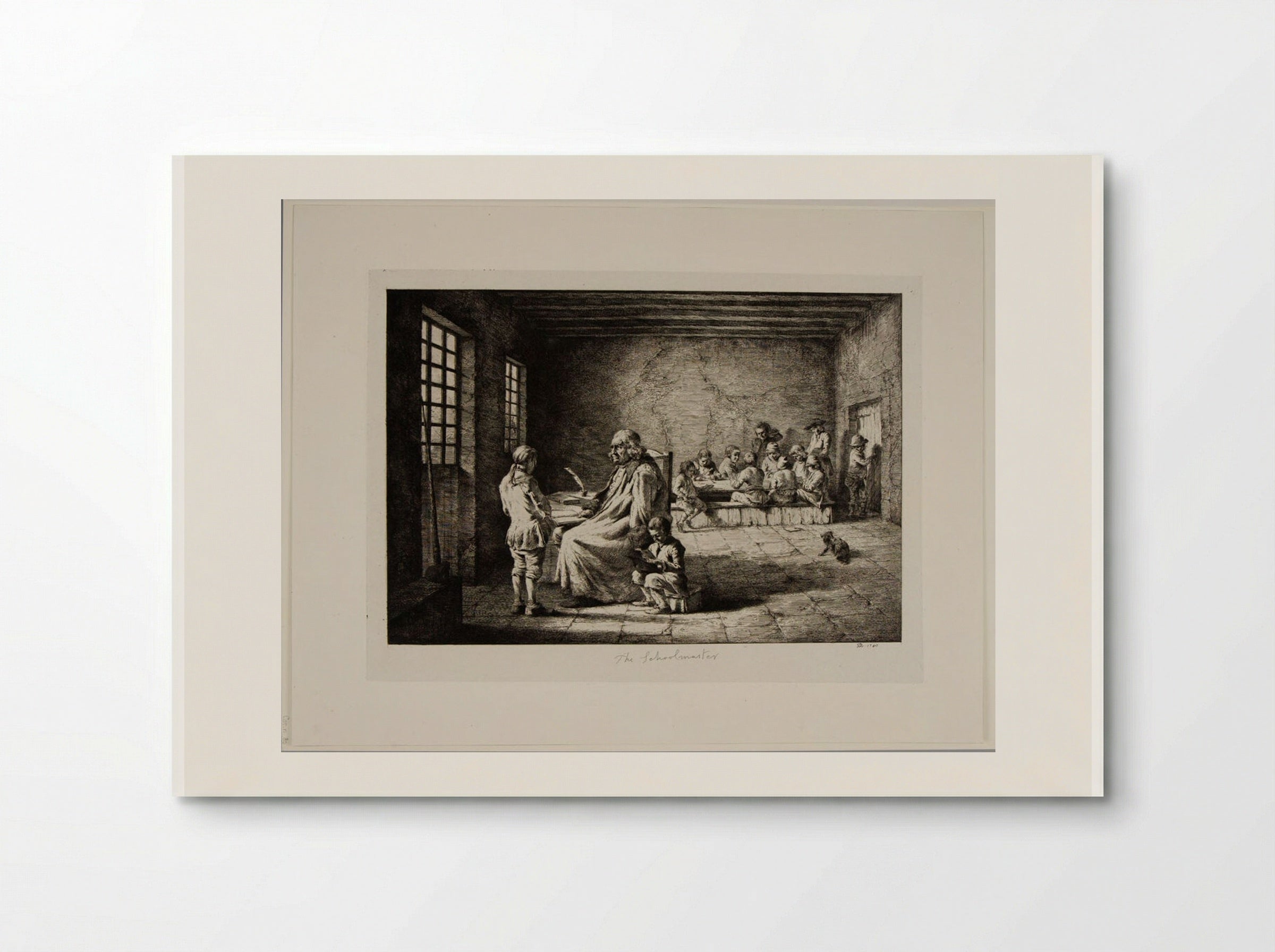 Schoolmaster Reprimanding a Boy - Jean-Jacques de Boissieu - Poster