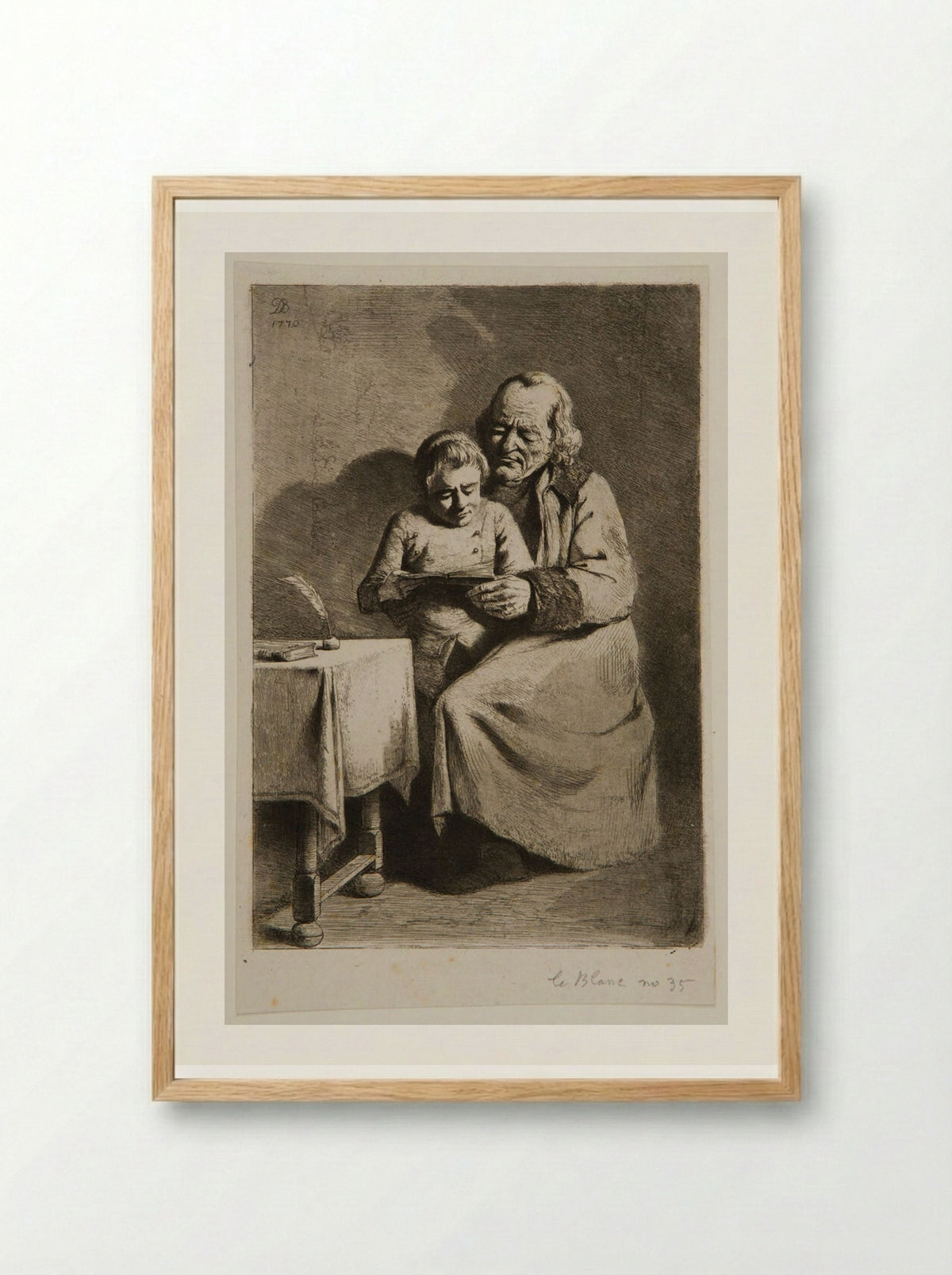Schoolmaster - Jean-Jacques de Boissieu - Framed Print Wood