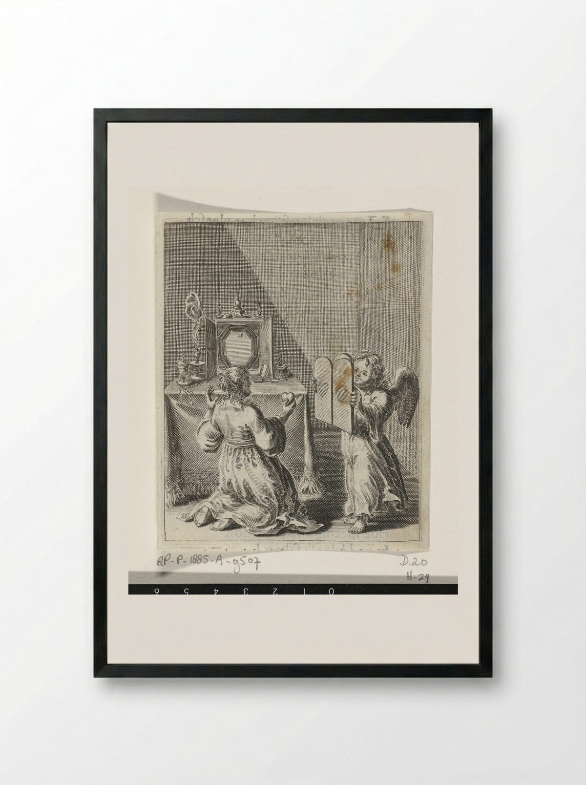 Schuldbelijdenis voor ijdelheid en hovaardij - Pieter Nolpe - Framed Print Black