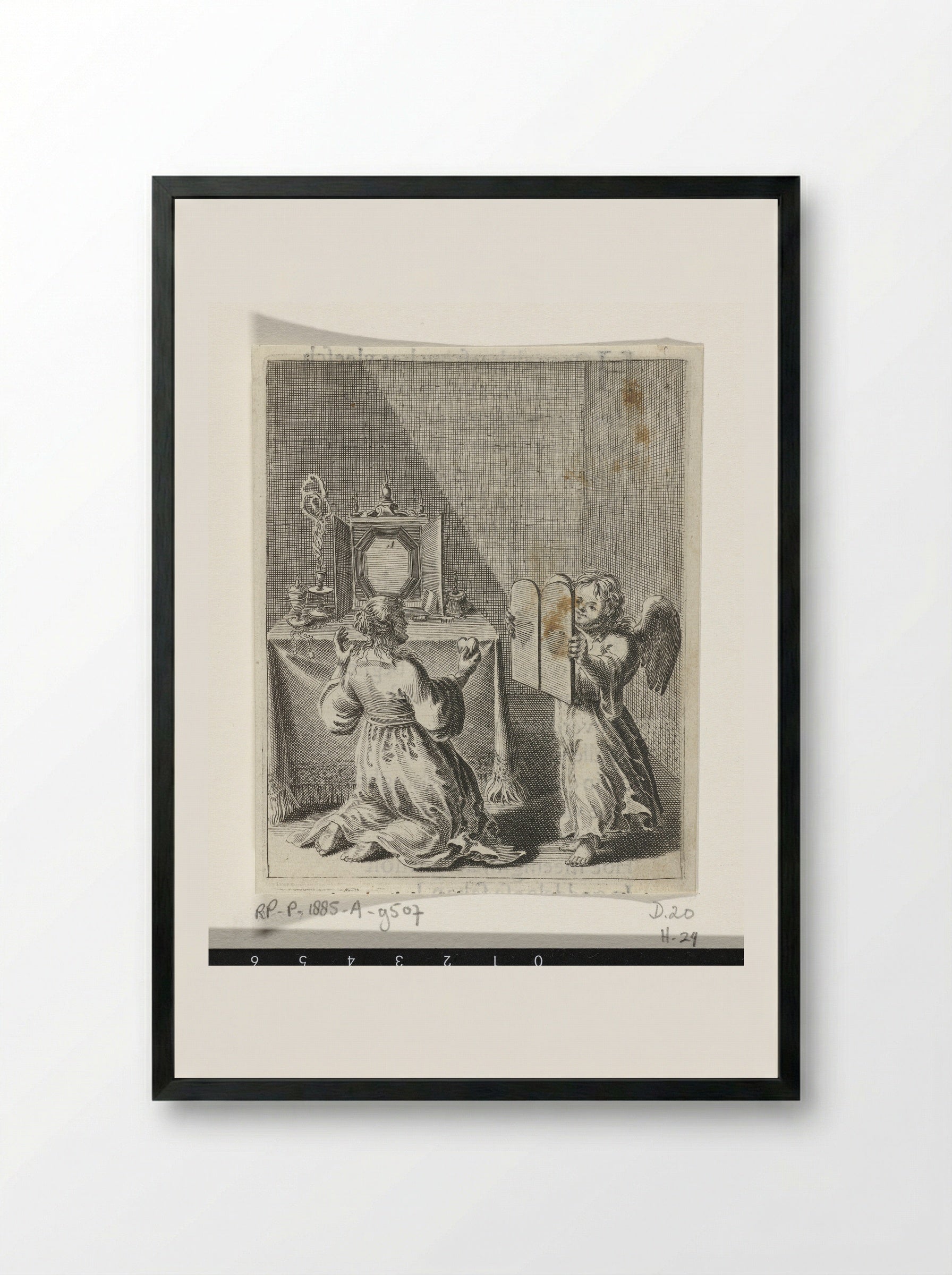 Schuldbelijdenis voor ijdelheid en hovaardij - Pieter Nolpe - Framed Print Black
