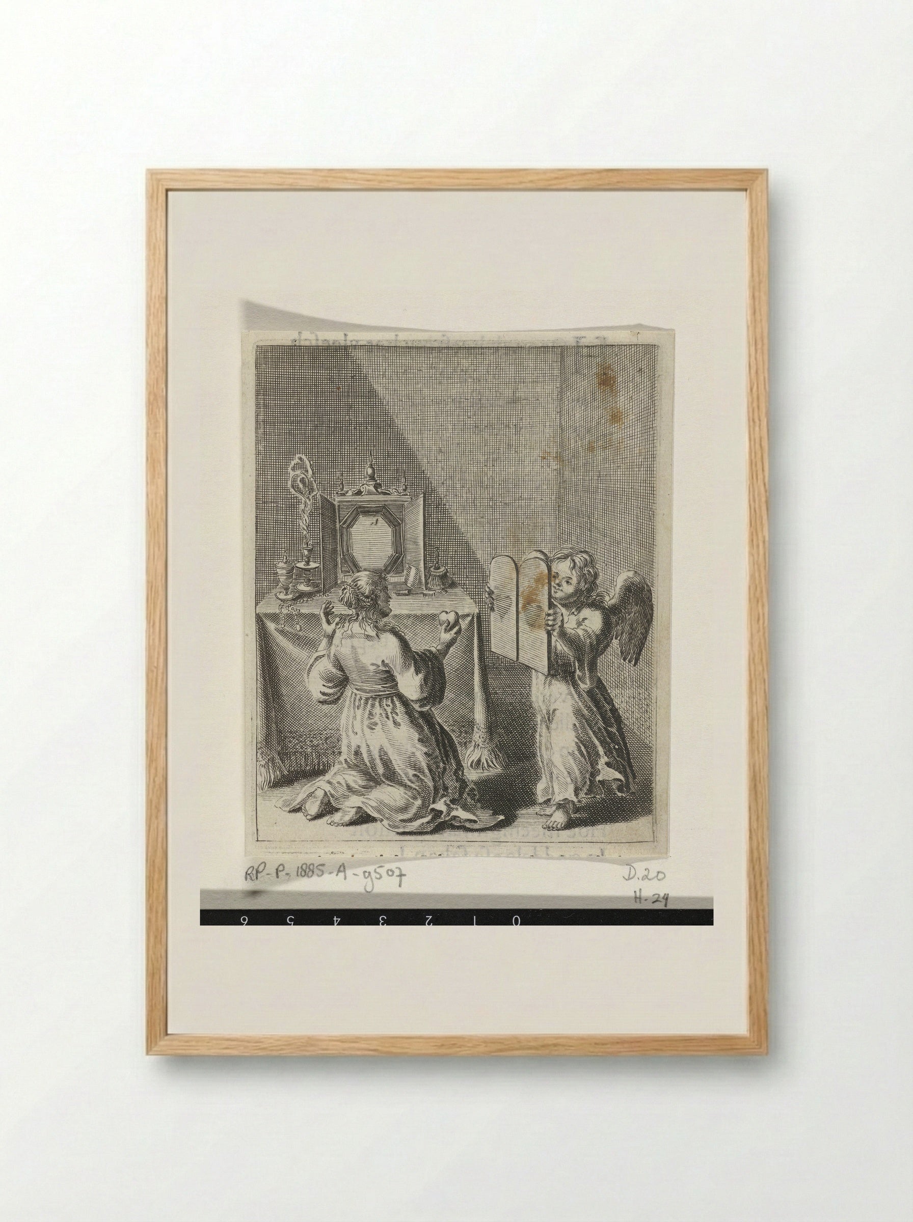 Schuldbelijdenis voor ijdelheid en hovaardij - Pieter Nolpe - Framed Print Wood