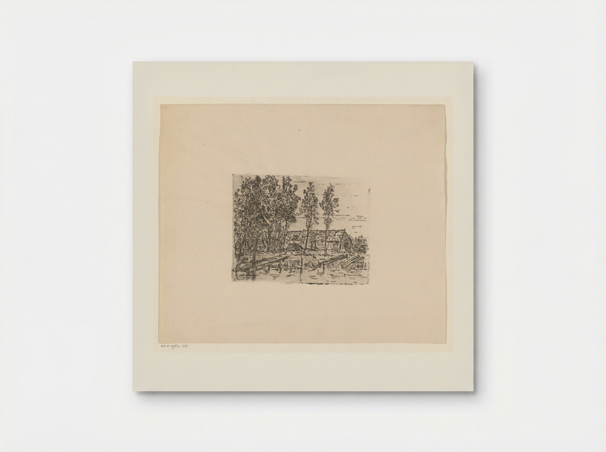 Schuur aan een sloot (Barn by a Ditch) - Jan Paul Valkema Blouw - Poster