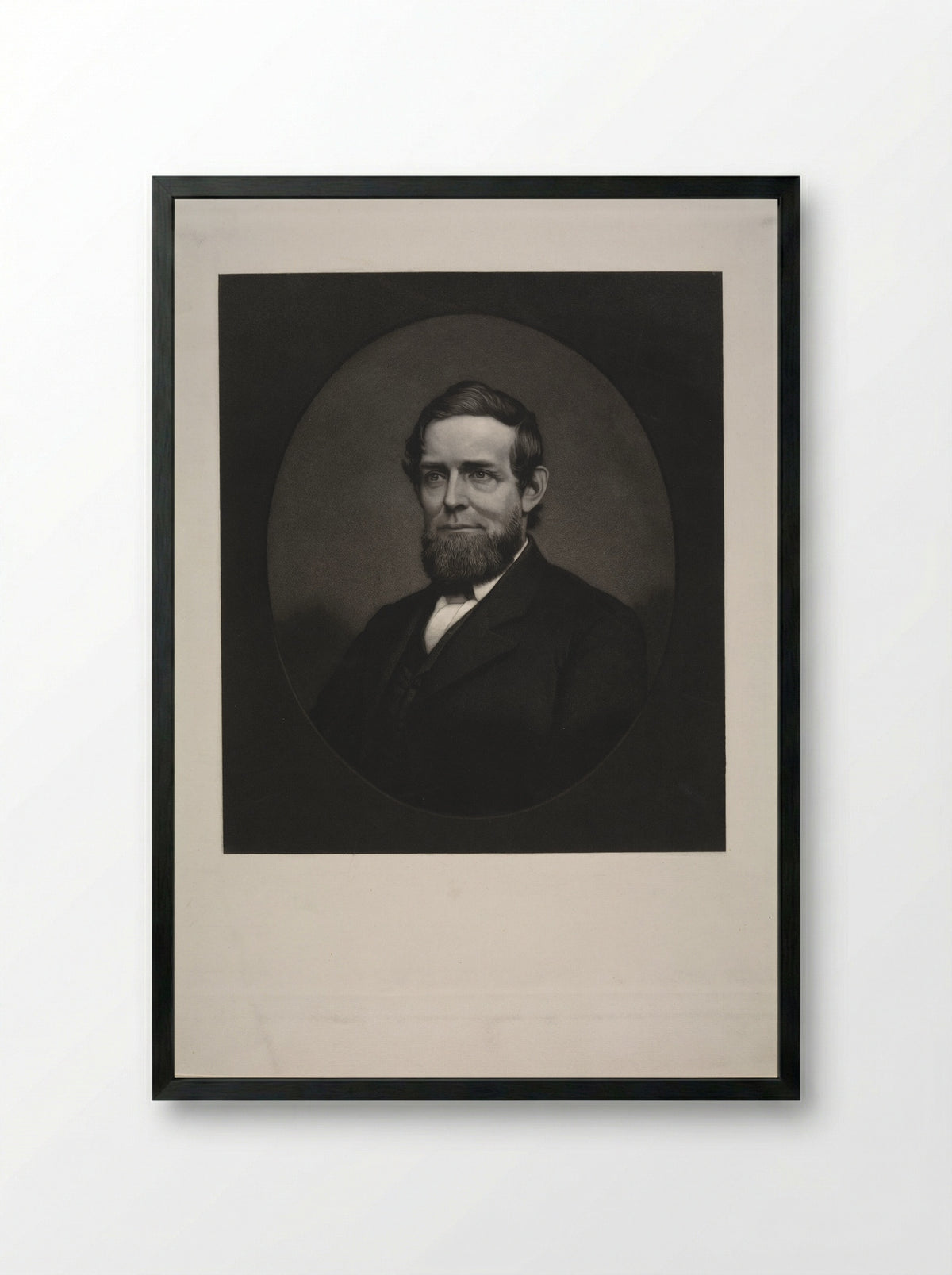 Schuyler Colfax - John Sartain - Framed Print Black