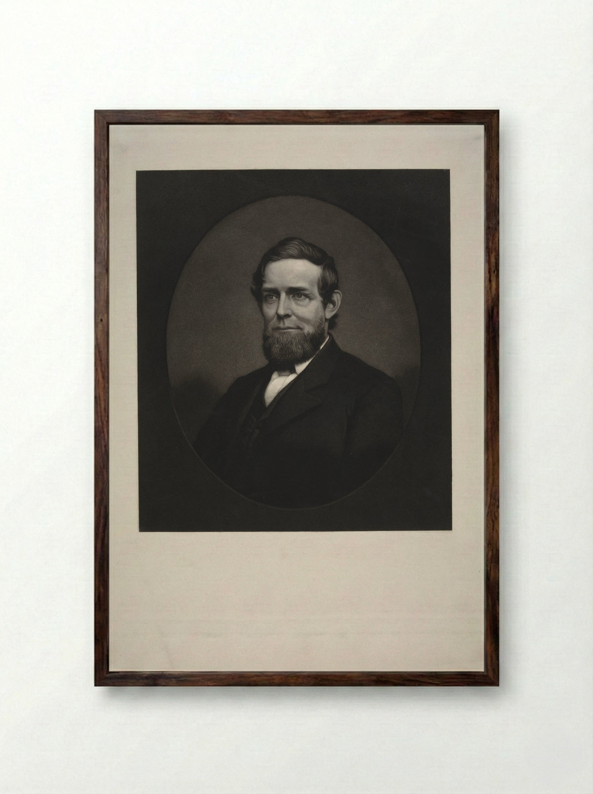 Schuyler Colfax - John Sartain - Framed Print Dark Wood