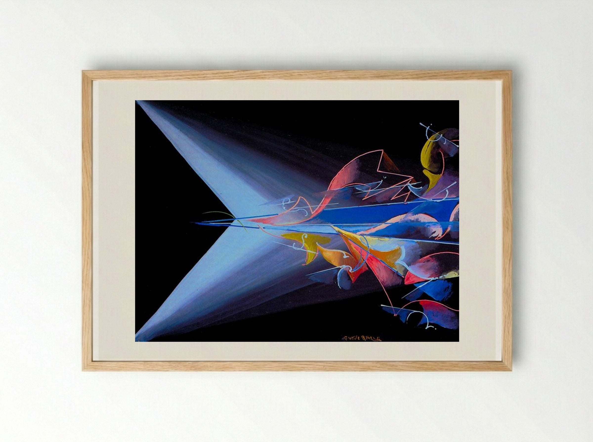 Science against Obscurantism - Giacomo Balla - Framed Print Wood