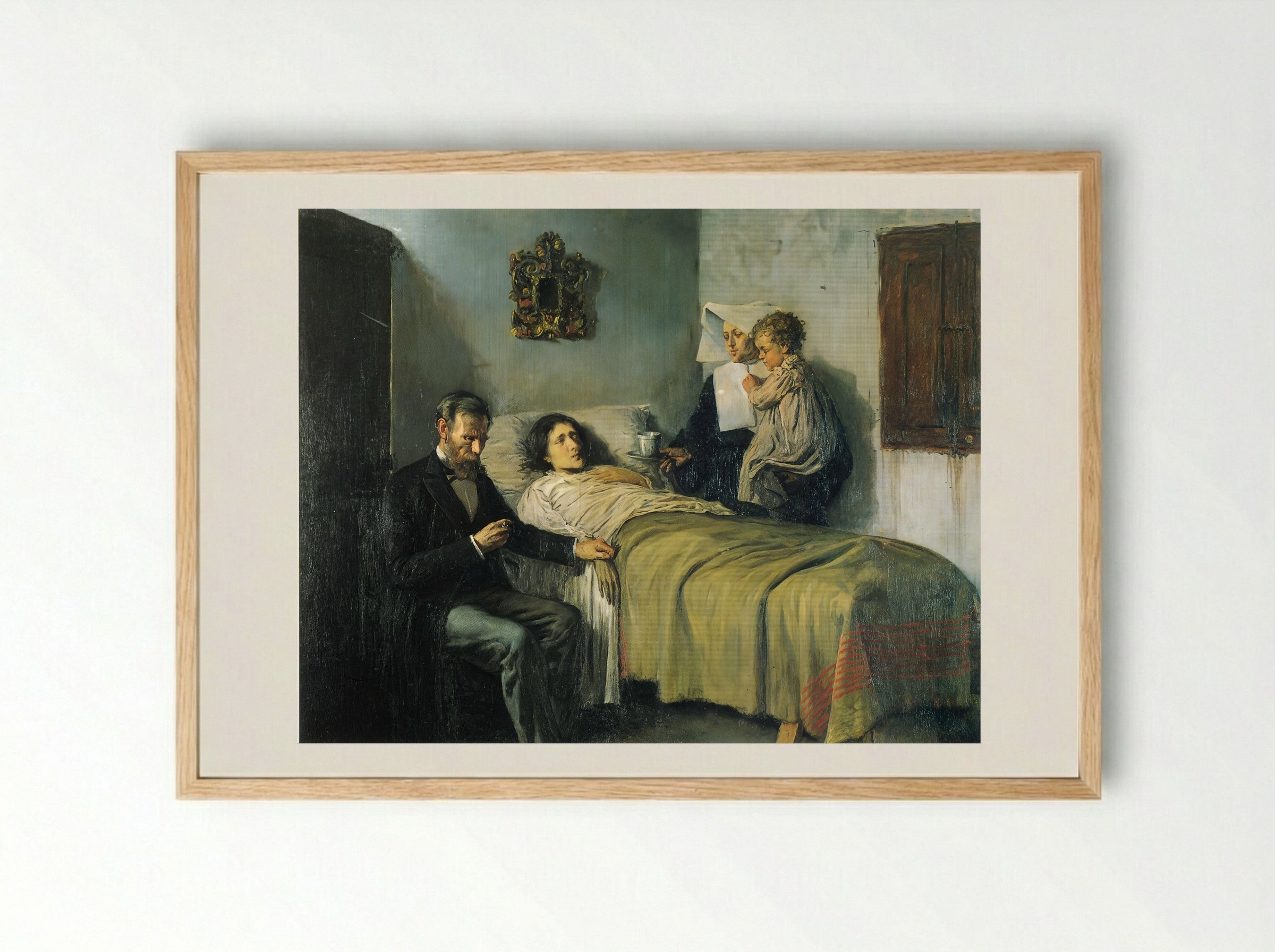 Science and Charity - Pablo Picasso - Framed Print Wood