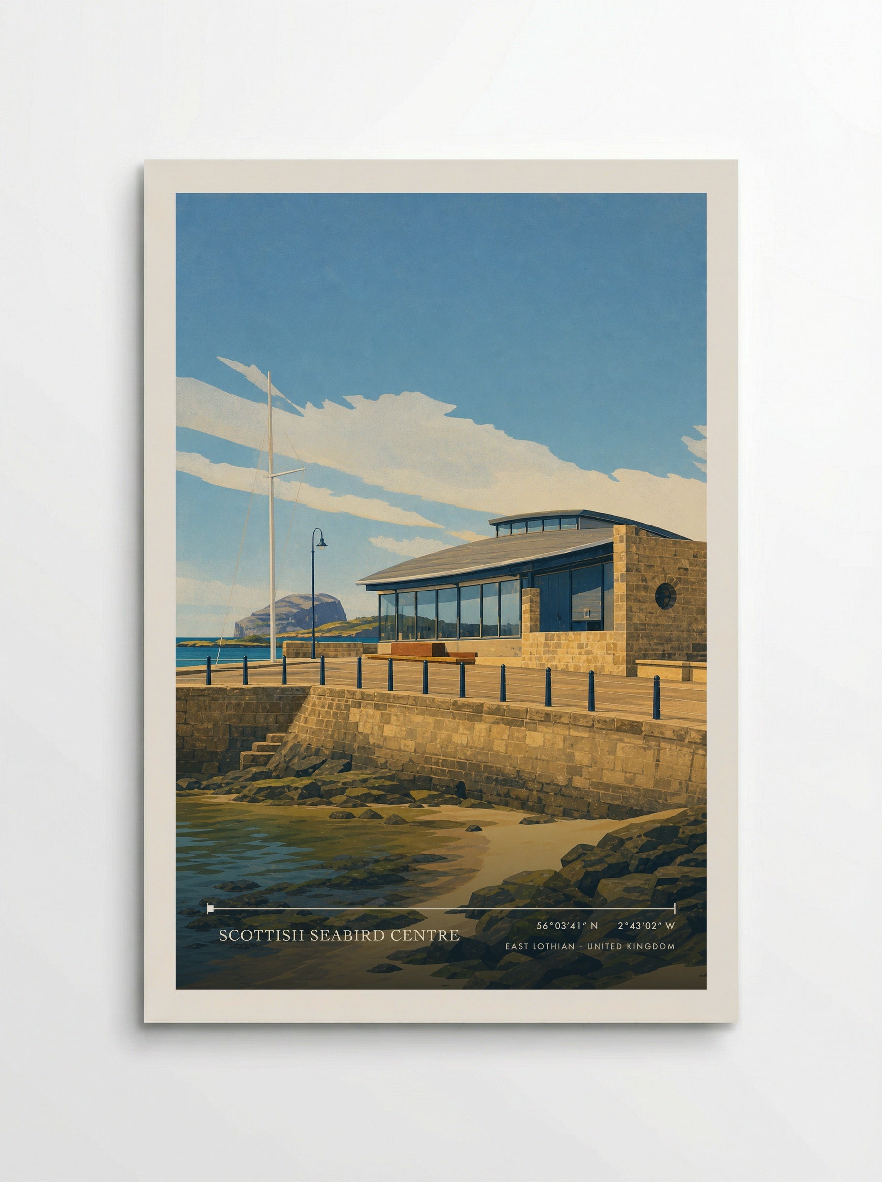Scottish Seabird Centre East Lothian United Kingdom Travel Poster - Poster